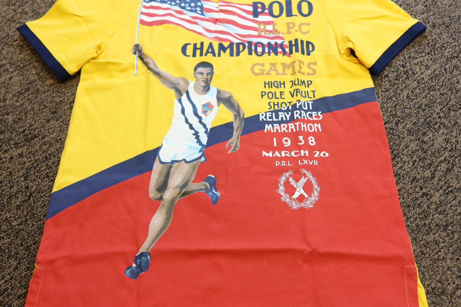 Polo Ralph Lauren Men’s Classic Fit RLPC Championship Games Polo Shirt – SMALL