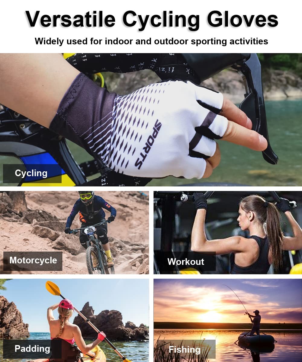 Cycling Gloves – Half Finger MTB Gloves for Men Cycling Mountain Bike Accesso…