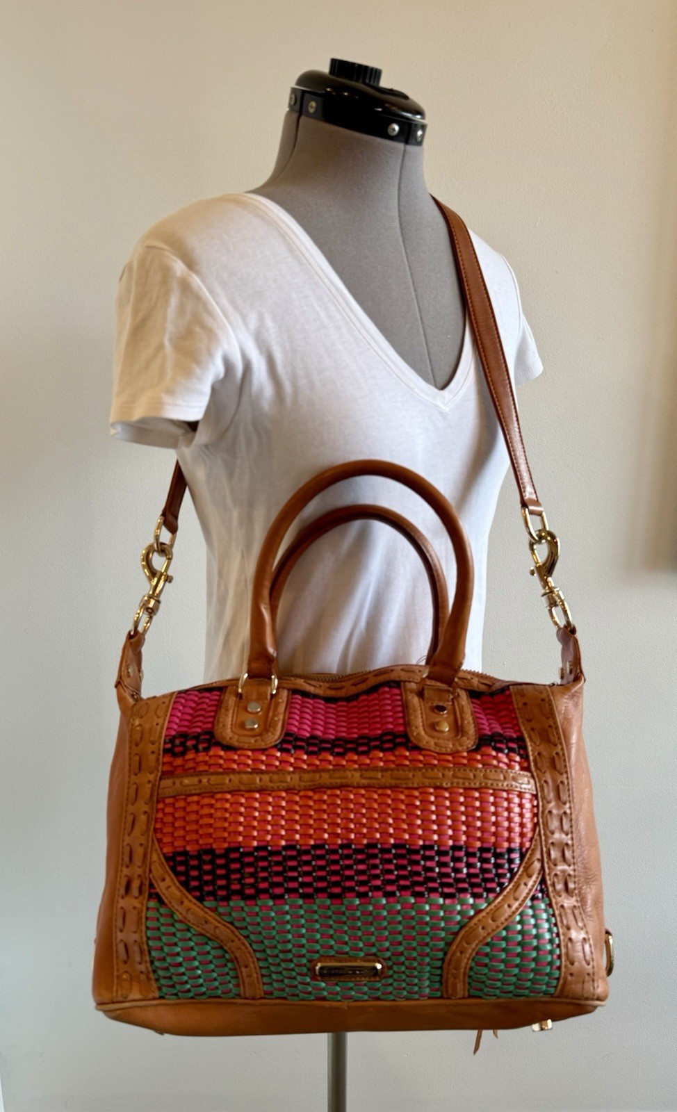 Rebecca Minkoff Multi-Weave M.A.B. Mini Bombe Shoulder/Hand Bag MAB H339I84C
