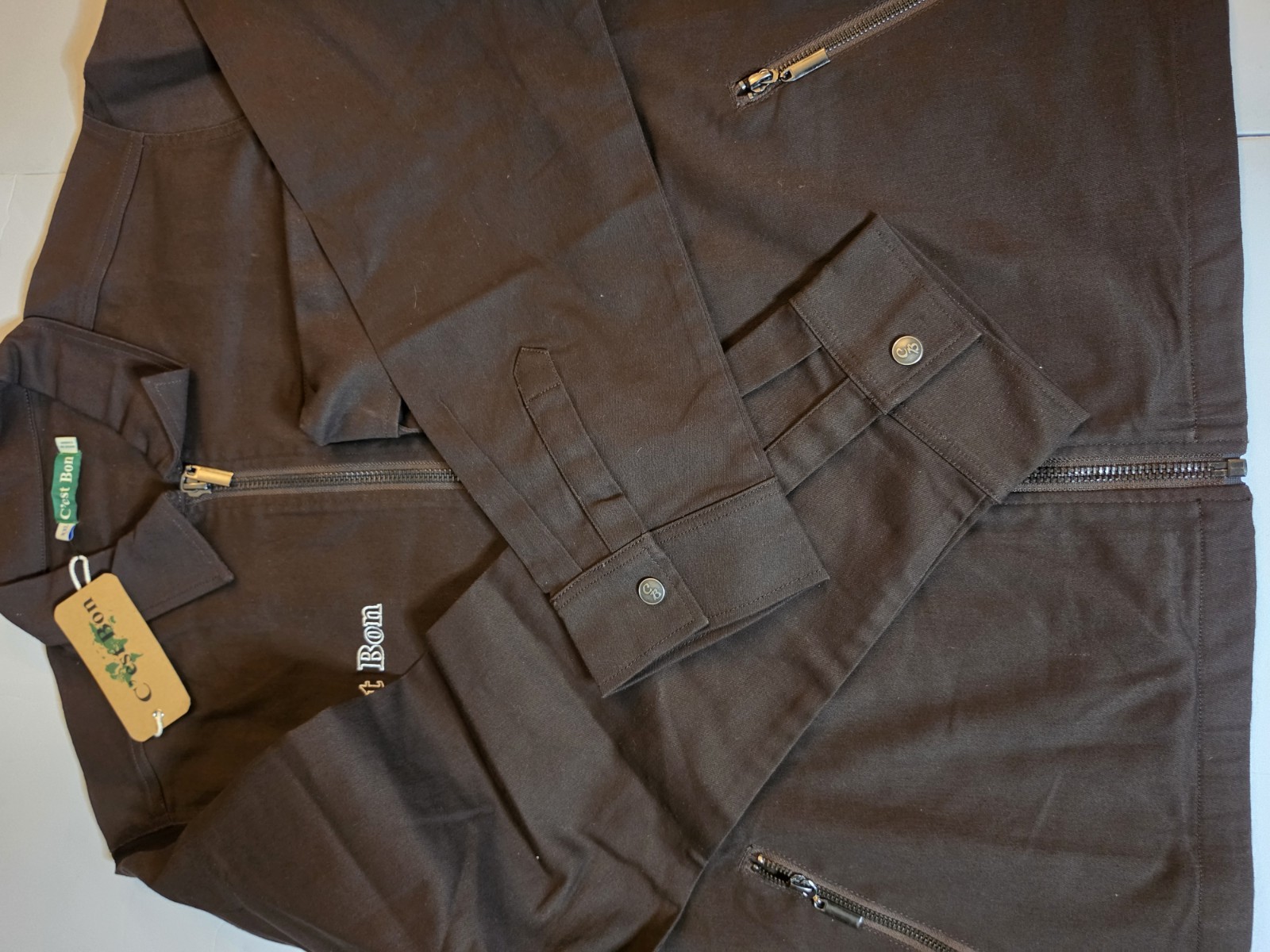 C’est Bon Zip-Up Jacket XXL Men’s Brown
