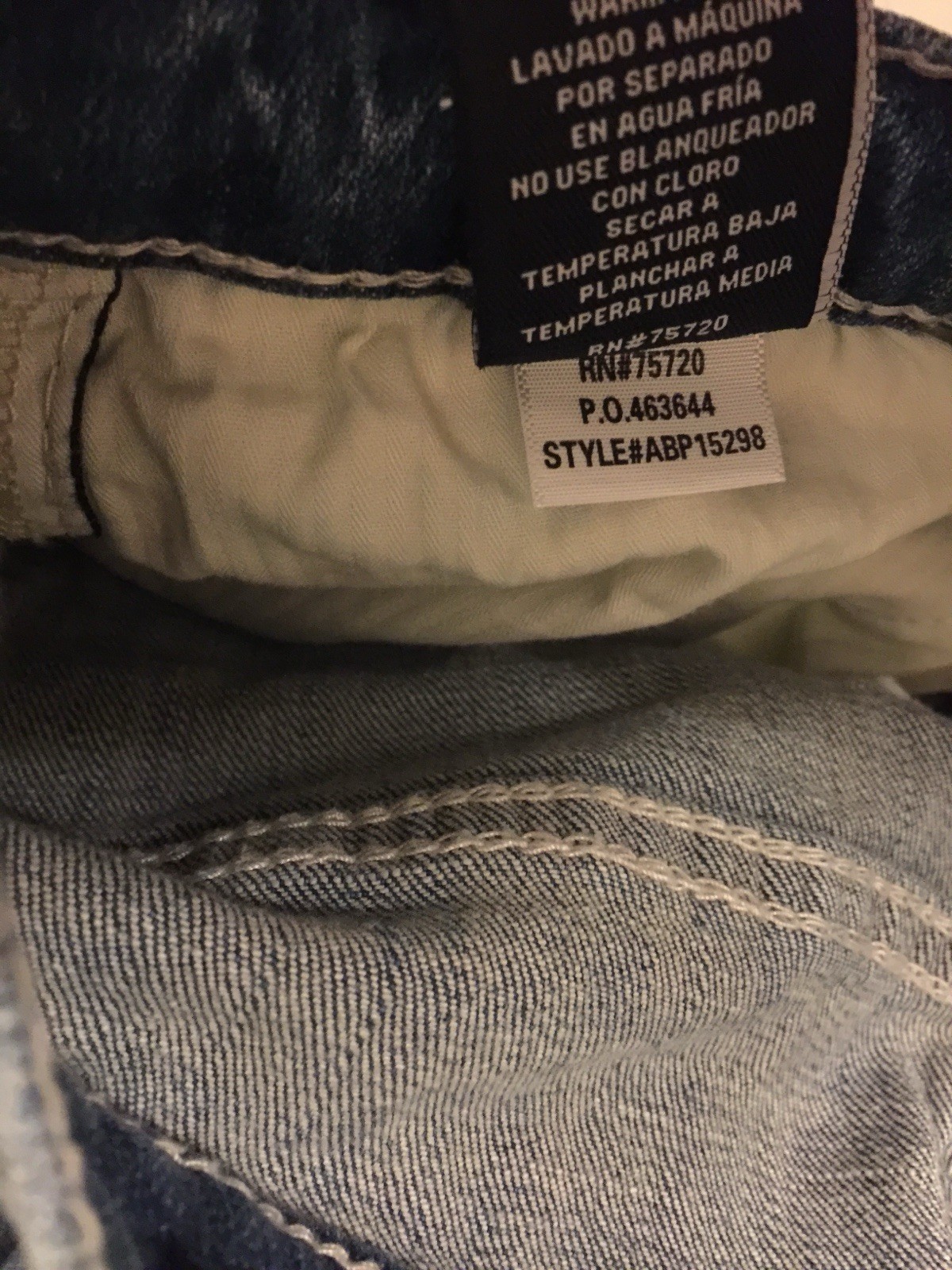 BKE Men 29×34 Jake Blue Jean 99% Cotton 1% Spandex Flex ABP15298 Distressed