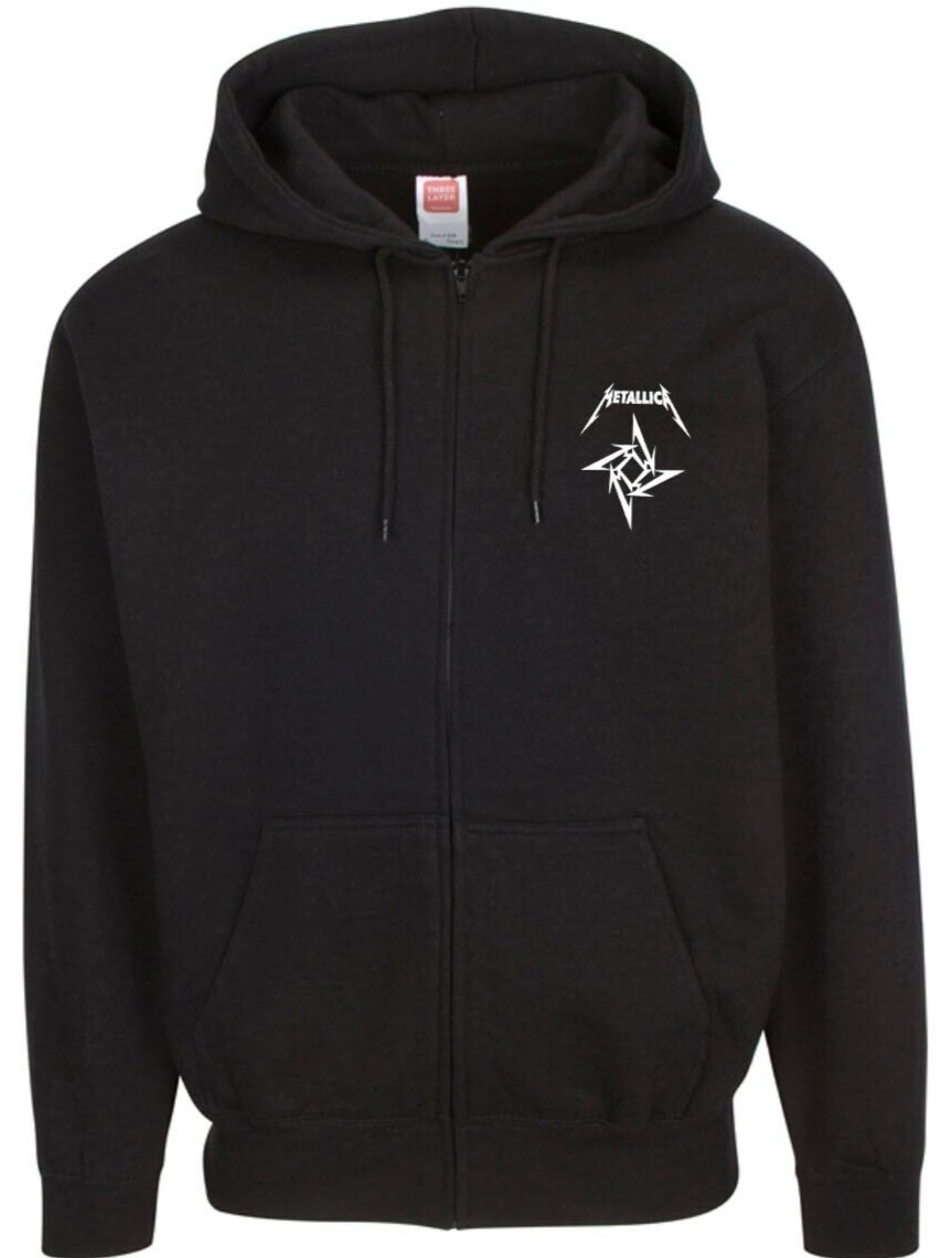 Metallica Heavy Metal Band Men’s Black Zip Hoodie (Multiple Variations)