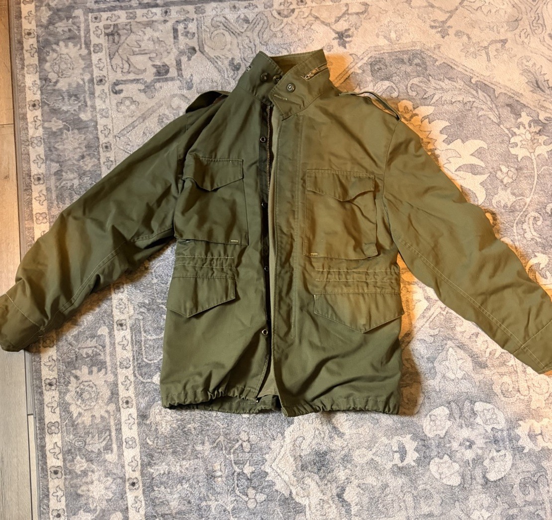 M-65 Field Jacket Men S/M Olive VTG OG Military Vietnam Era Cold Weather US Army