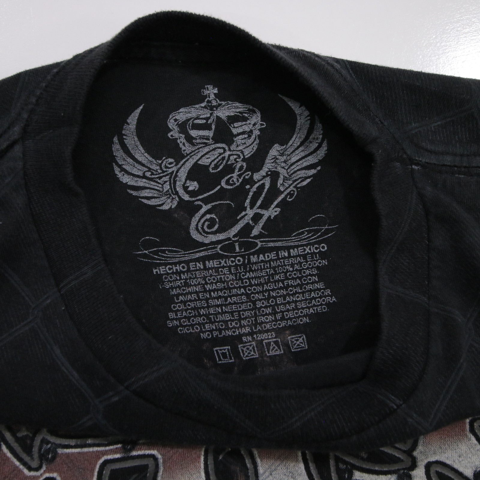 Vintage Rude Dog Tee All Over Print Pittbull Art Y2K T Shirt Large Cage Fighting
