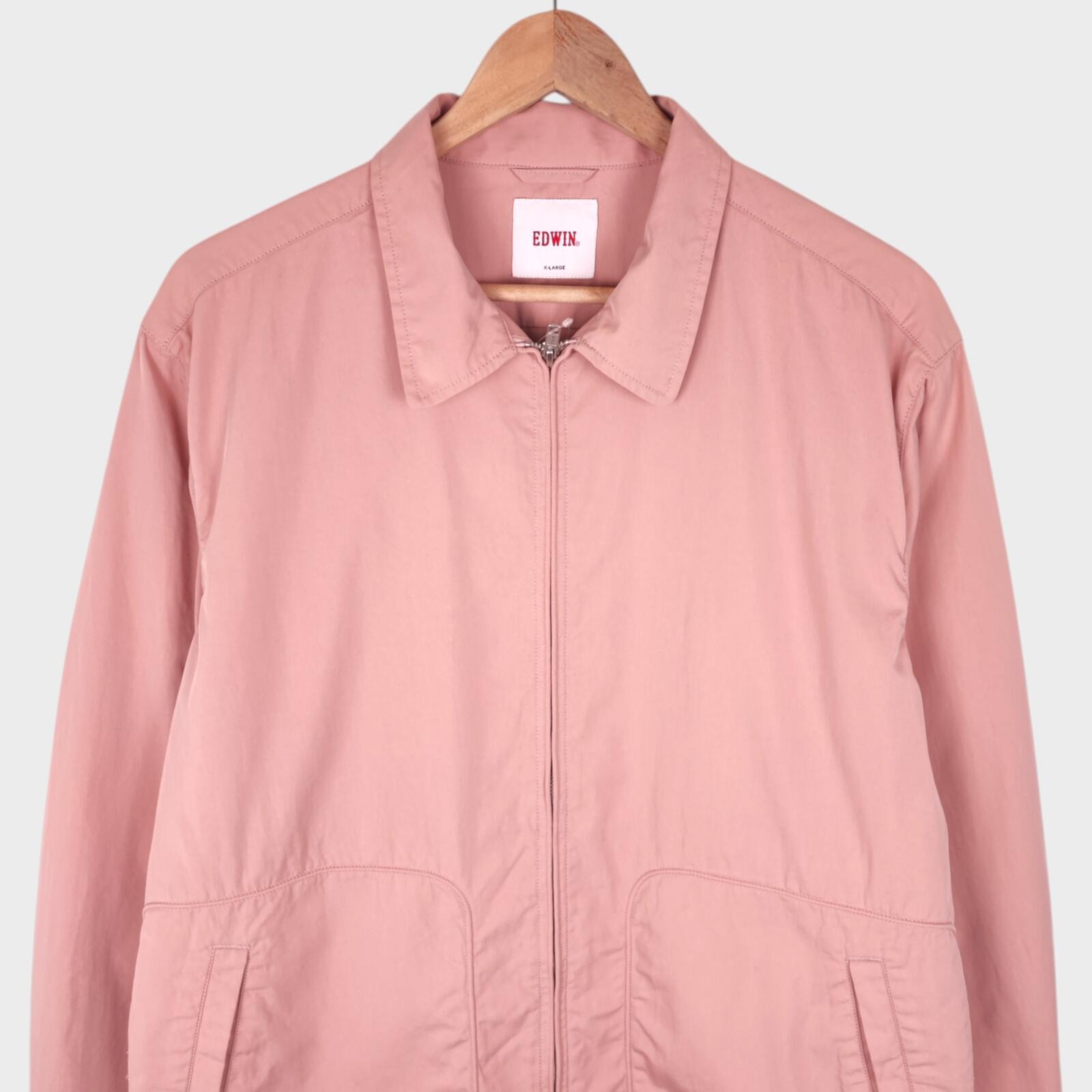 EDWIN Japan Men’s Light Pink Cotton/Nylon Blend Blouson Jacket – XL – Brand New