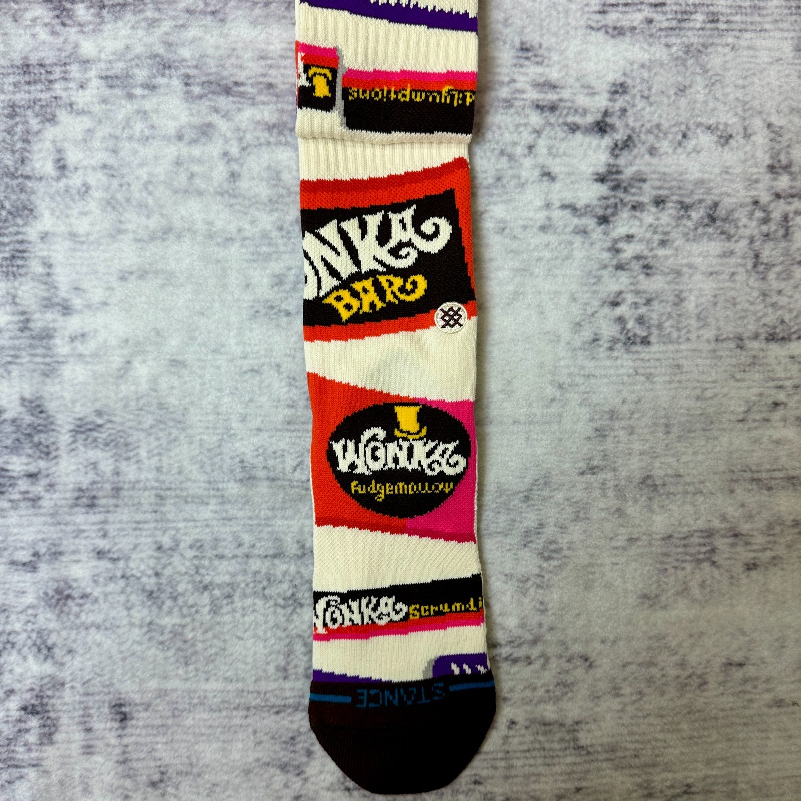 NWT Stance Wonka Bars Willy Wonka Chocolate Factory Crew Socks Men’s Large 9-13