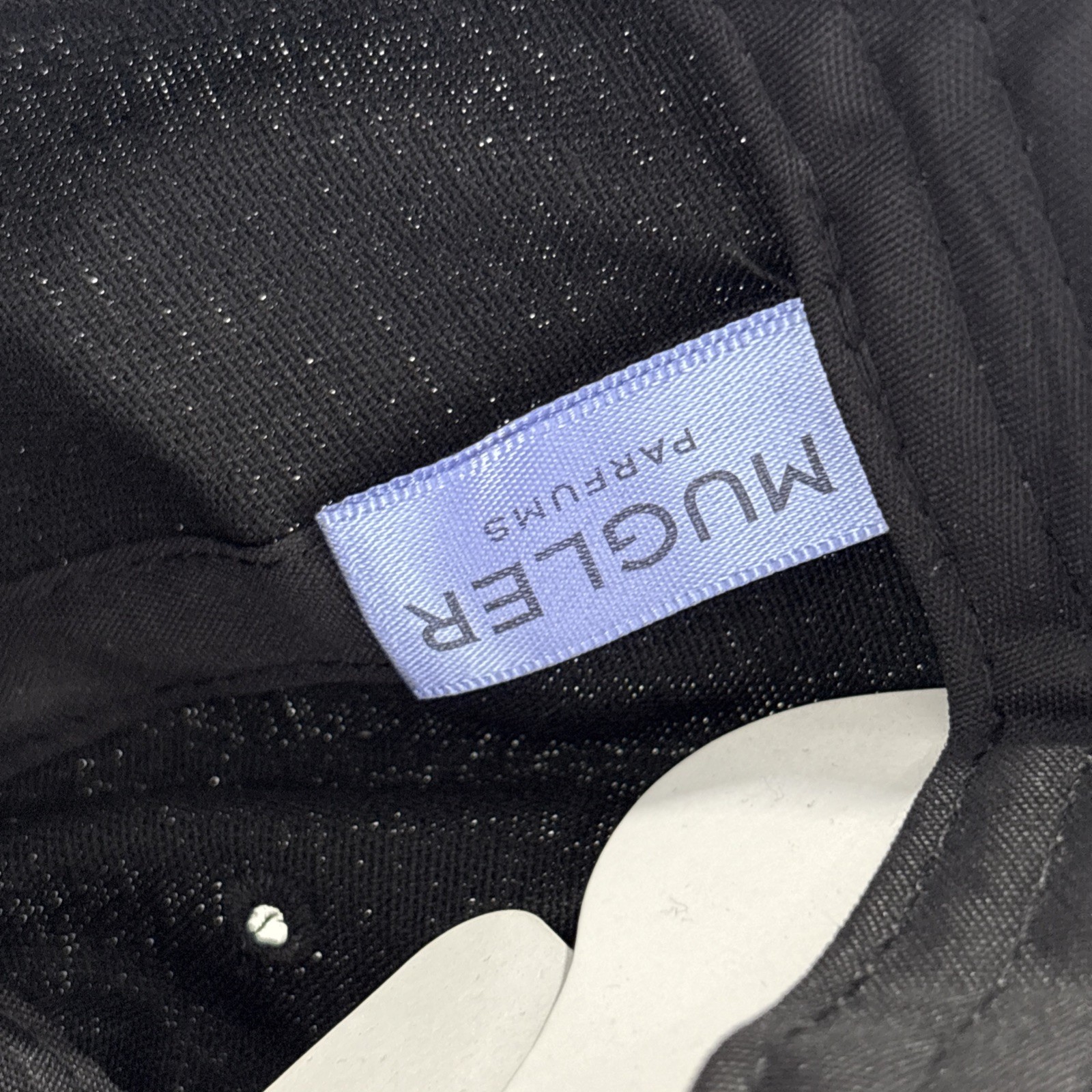 MUGLER LOGO PLAQUE ORGANIC COTTON BASEBALL CAP CAPPELLO DONNA BLACK ADJUSTABLE