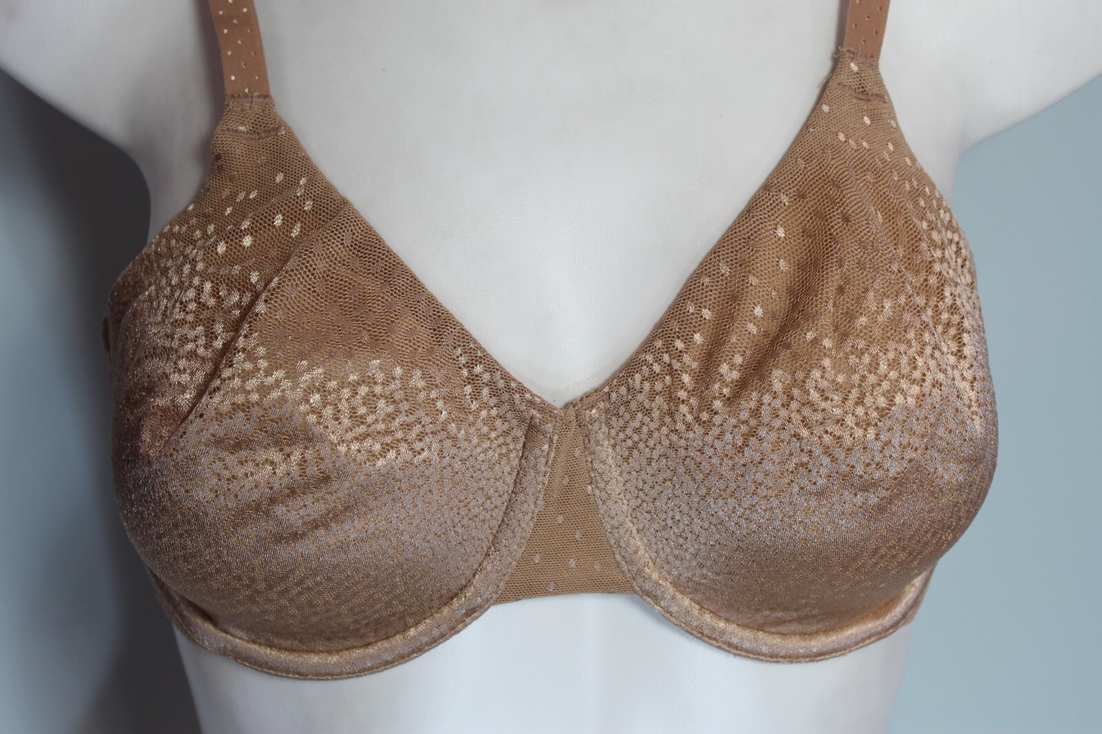 Wacoal 855303 Back Appeal Unlined Underwire Full Coverage Bra Size 32DDD brown