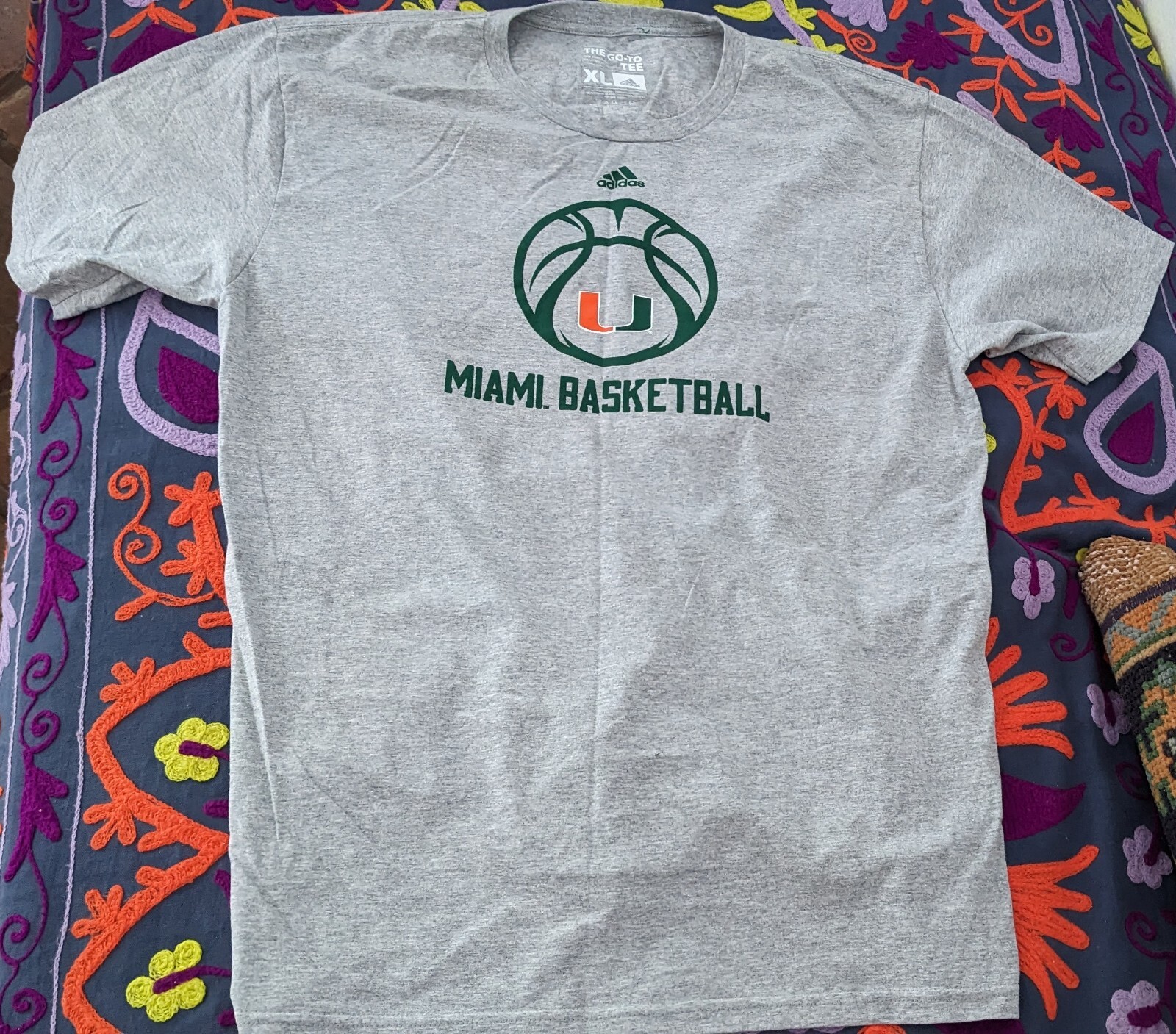 Adidas UM University of Miami Athletics go to tee basketball
