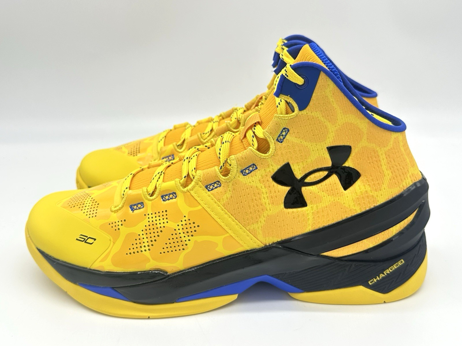 Under Armour Curry 2 Men’s Size 9.5 Double Bang Basketball Shoe Gold 3026281-700