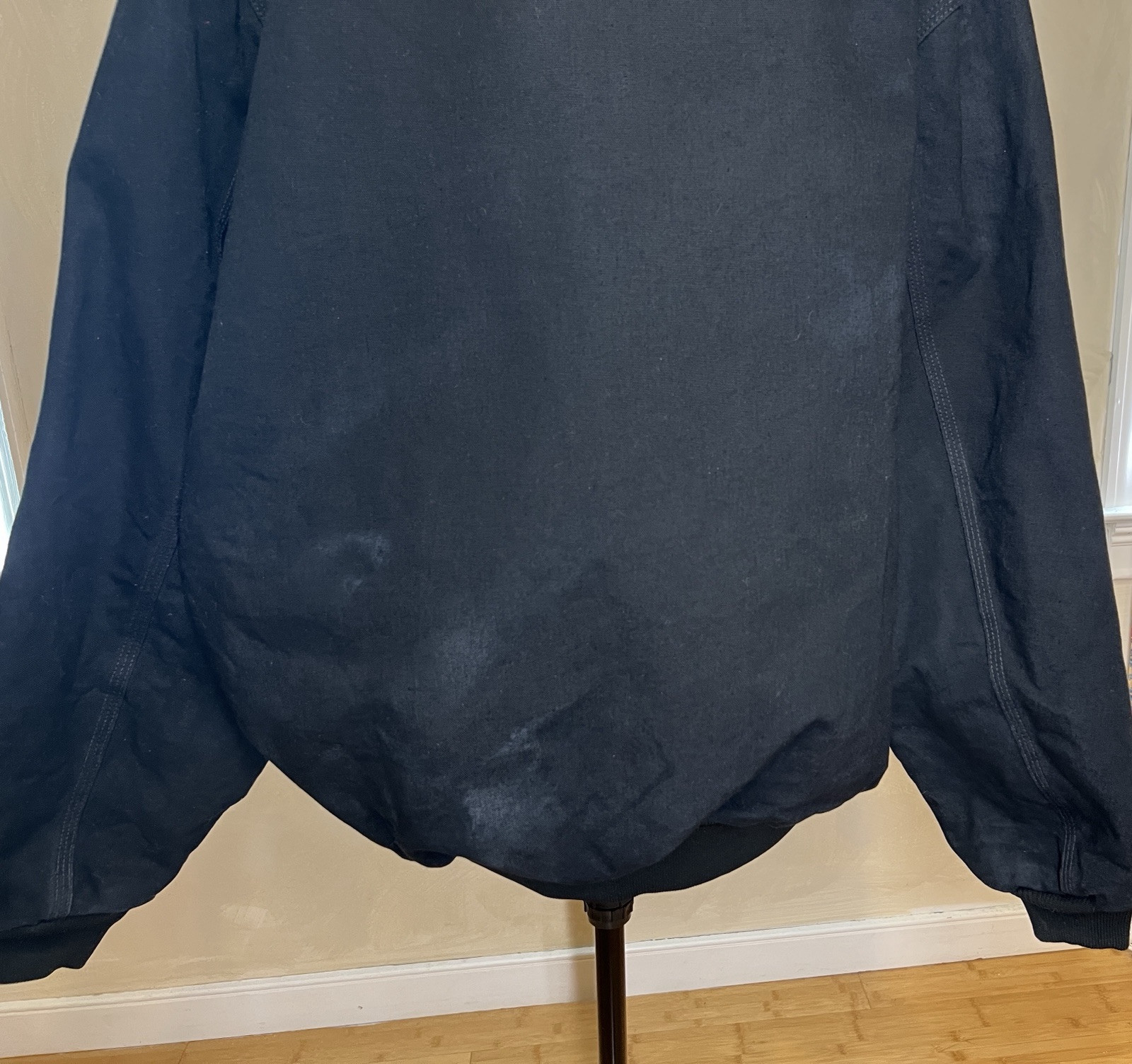 Carhartt Men’s Full-zip lined Hooded Black Canvas Jacket J131, USA|Size:3XL Tall