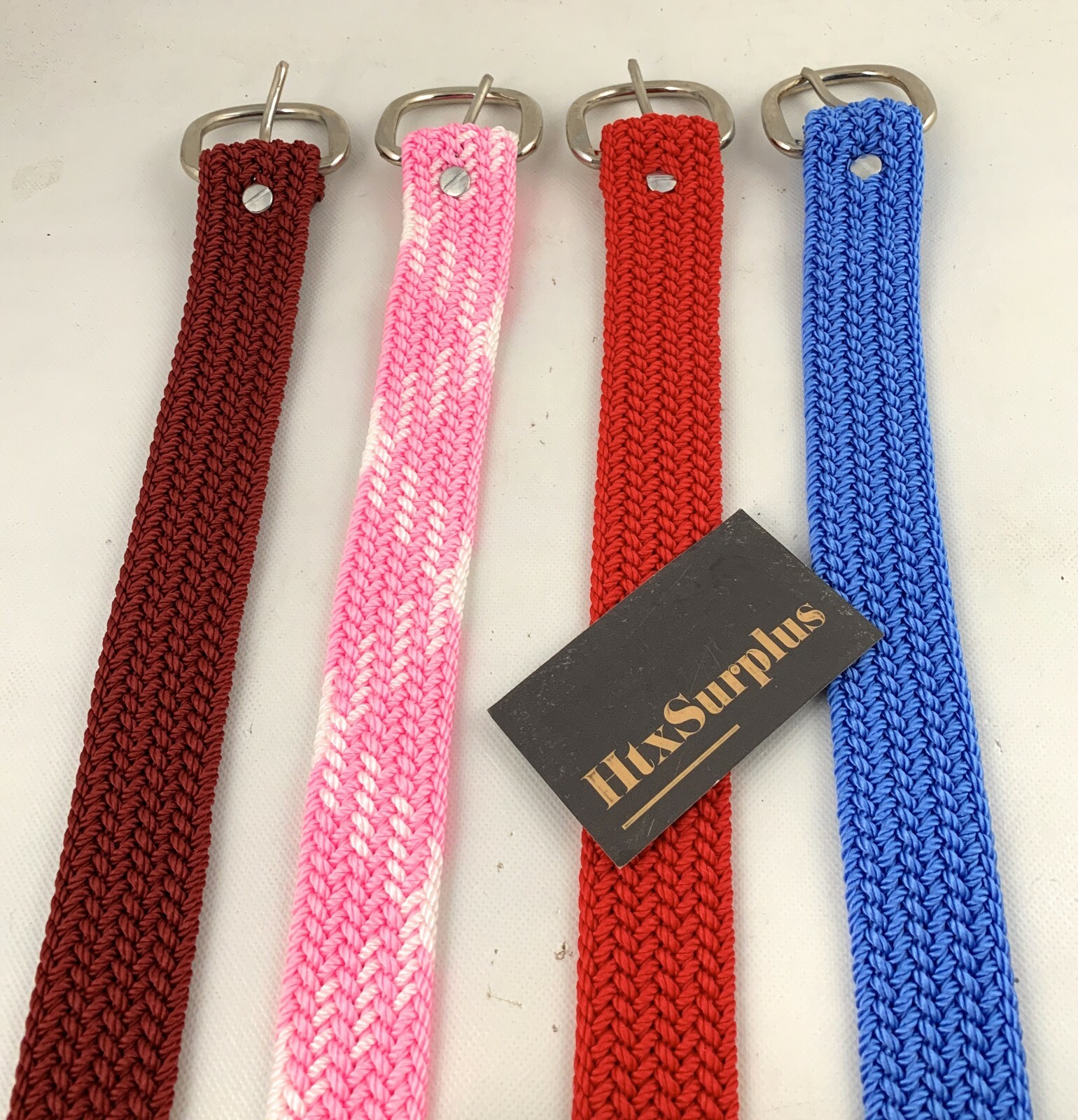 🌟Vintage Nocona Braided Nylon Western Belt, Washable, Fully Adjustable to 42″
