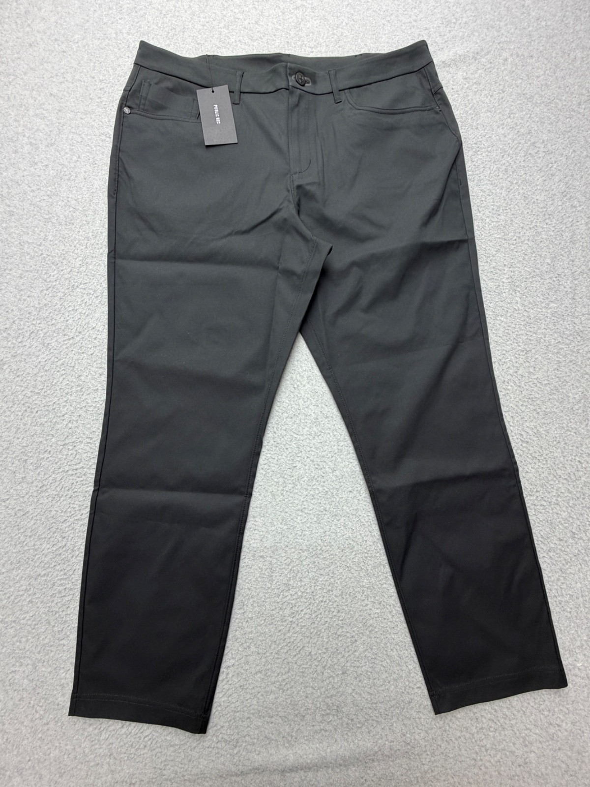 Public Rec Dealmaker Pants Mens 36×30 Black Straight Leg Stretch Performance NWT