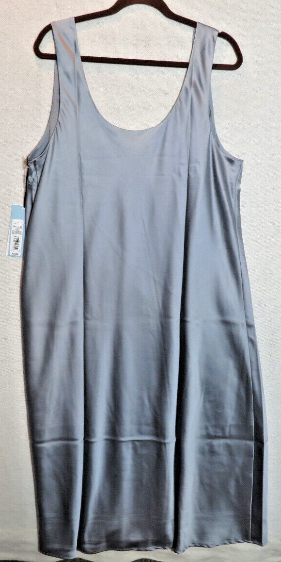 Future Collective Light Blue Sleeveless Satin Evening Gown Women’s 1X