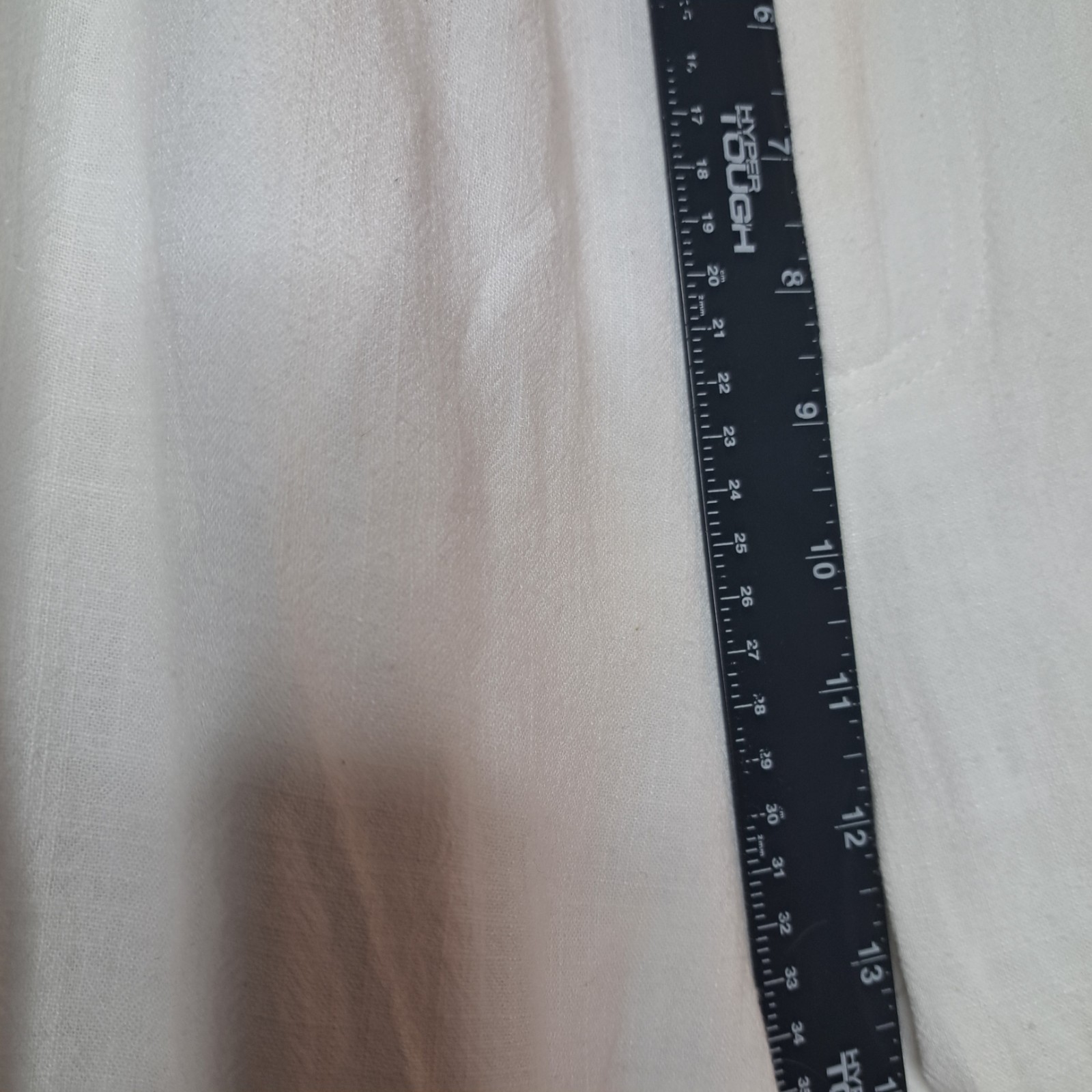 NWT Cottagecore Coastal Grandmother Wide Leg High Waist White Linen Pants Small
