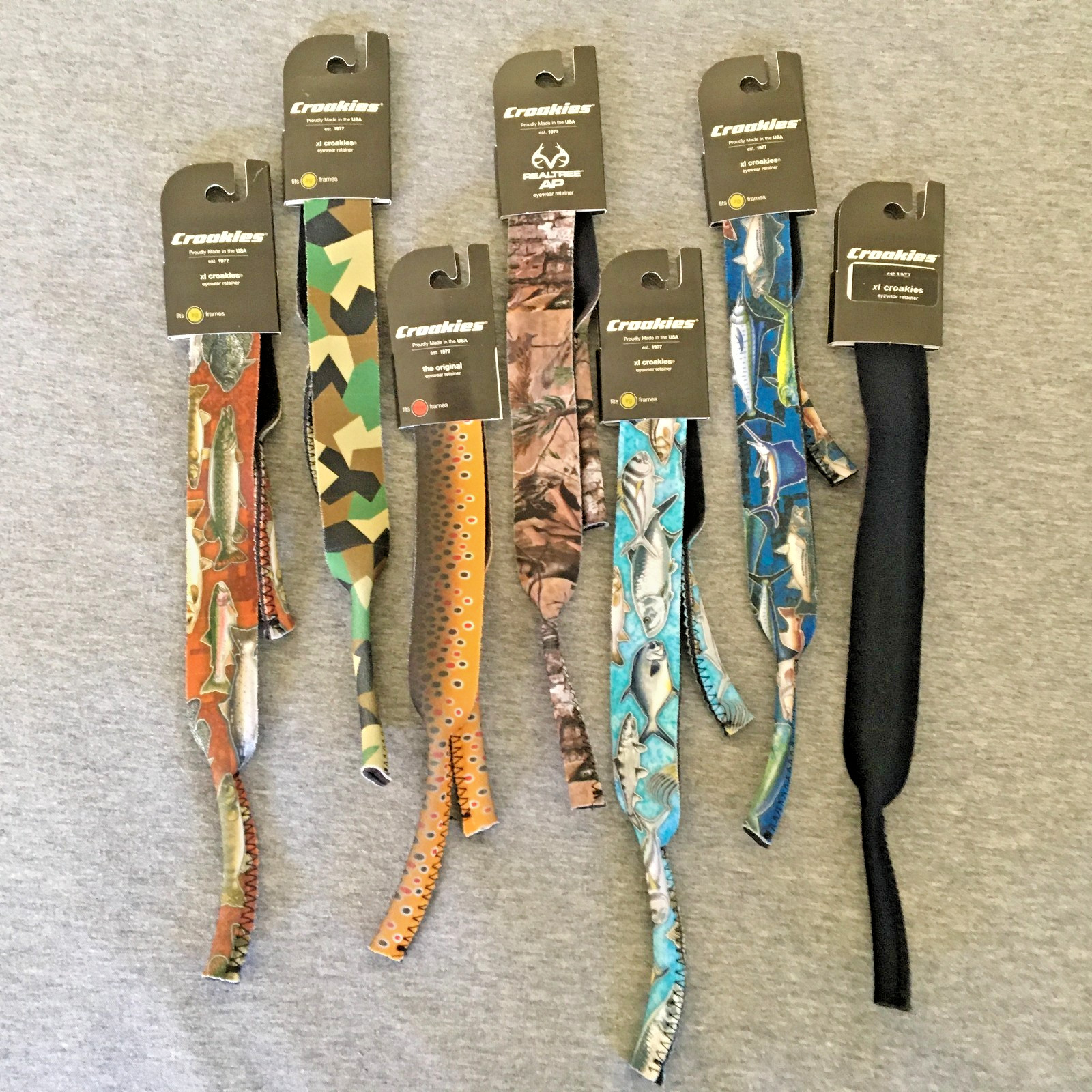 NWT Croakies Regular & XLG Assorted Sizes, Solids & Prints