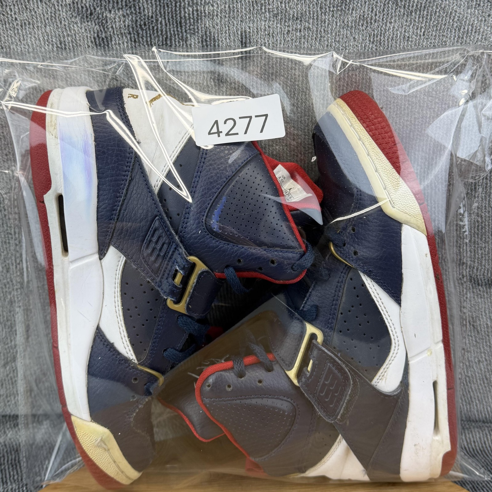 Jordan Flight Shoes Boys Size 4.5Y Blue White Basketball Sneakers CZ8768-400