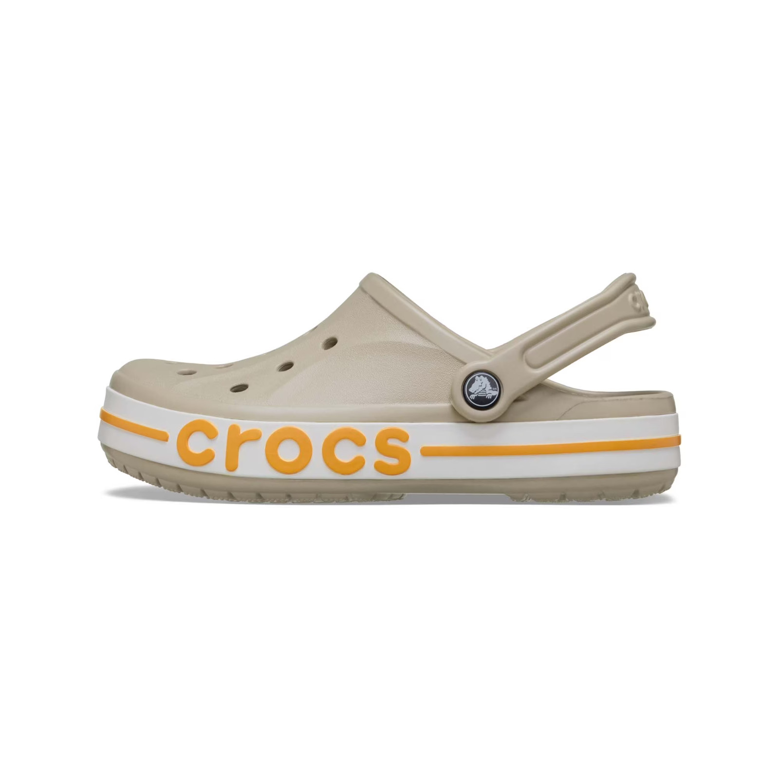 Crocs Unisex Bayaband Clog Men’s Women’s Lightweight Comfort Cobblestone Size US
