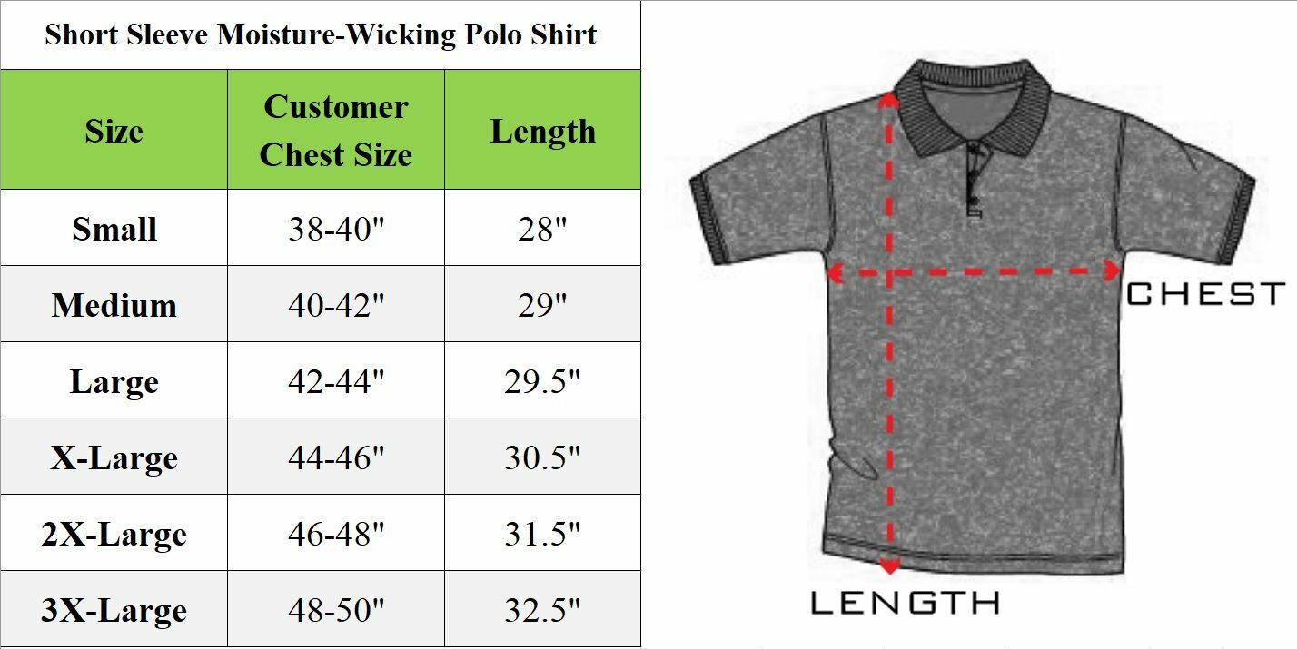 Men’s Short Sleeve Moisture Wicking Polo Shirts Lounge Running Gym 5-PACK NEW
