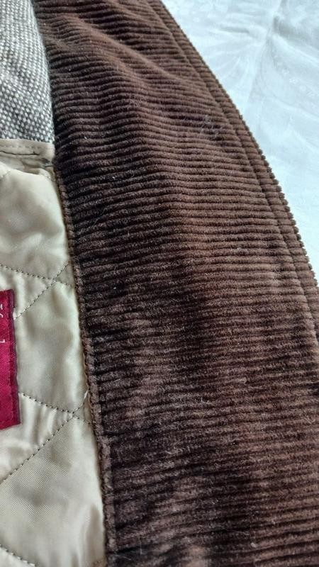 Italian Quilted Jacket Featuring Natural Wool and Refined Suede Accents