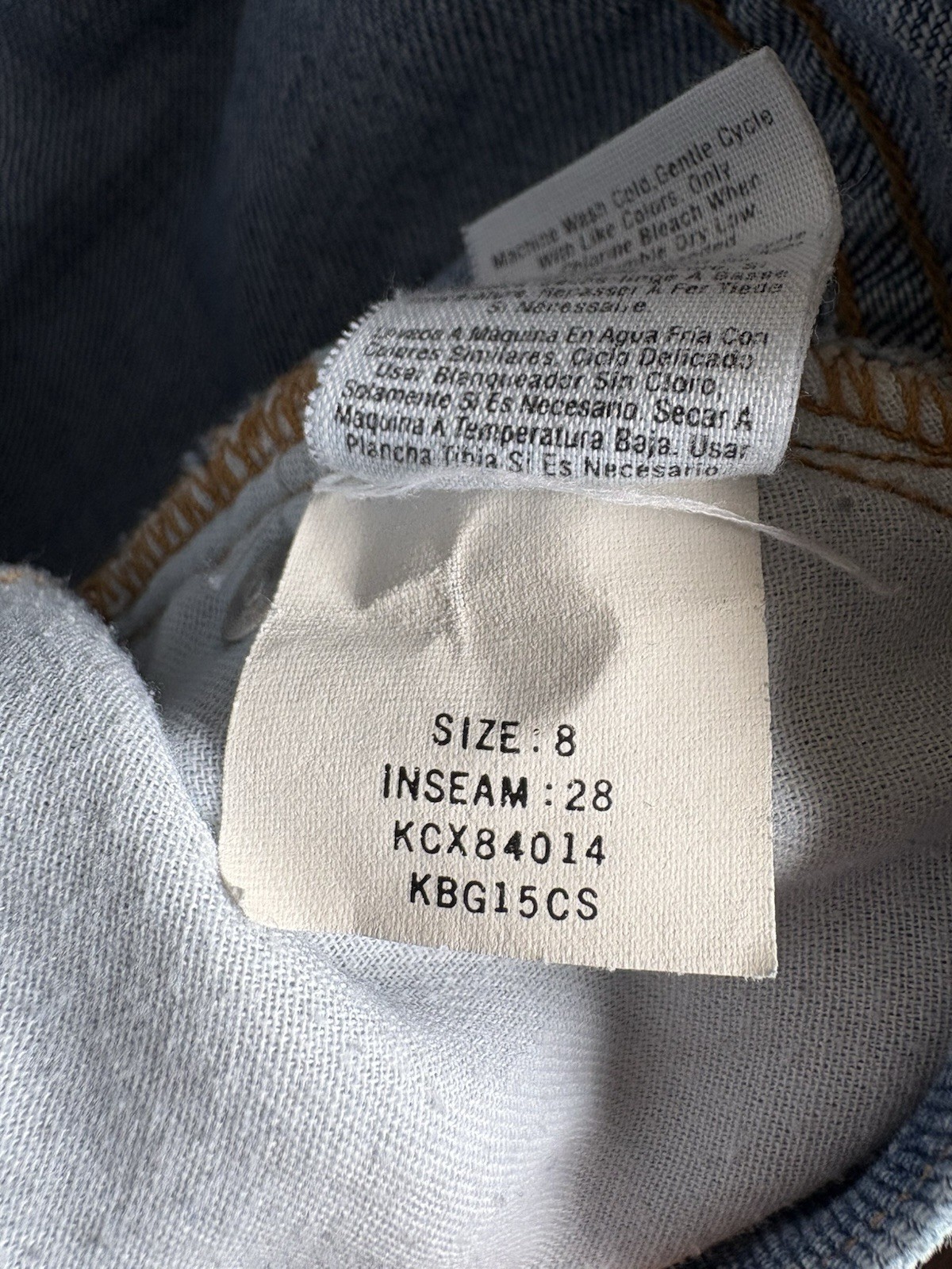 Vintage 90s DKNY Jeans Size 8 Inseam 28 Made in USA High Rise Straight Leg Blue