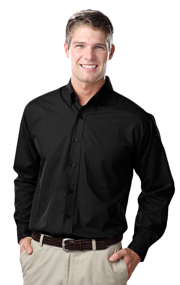 Blue Generation BG7210 Men’s Long Sleeve Value Poplin Shirt