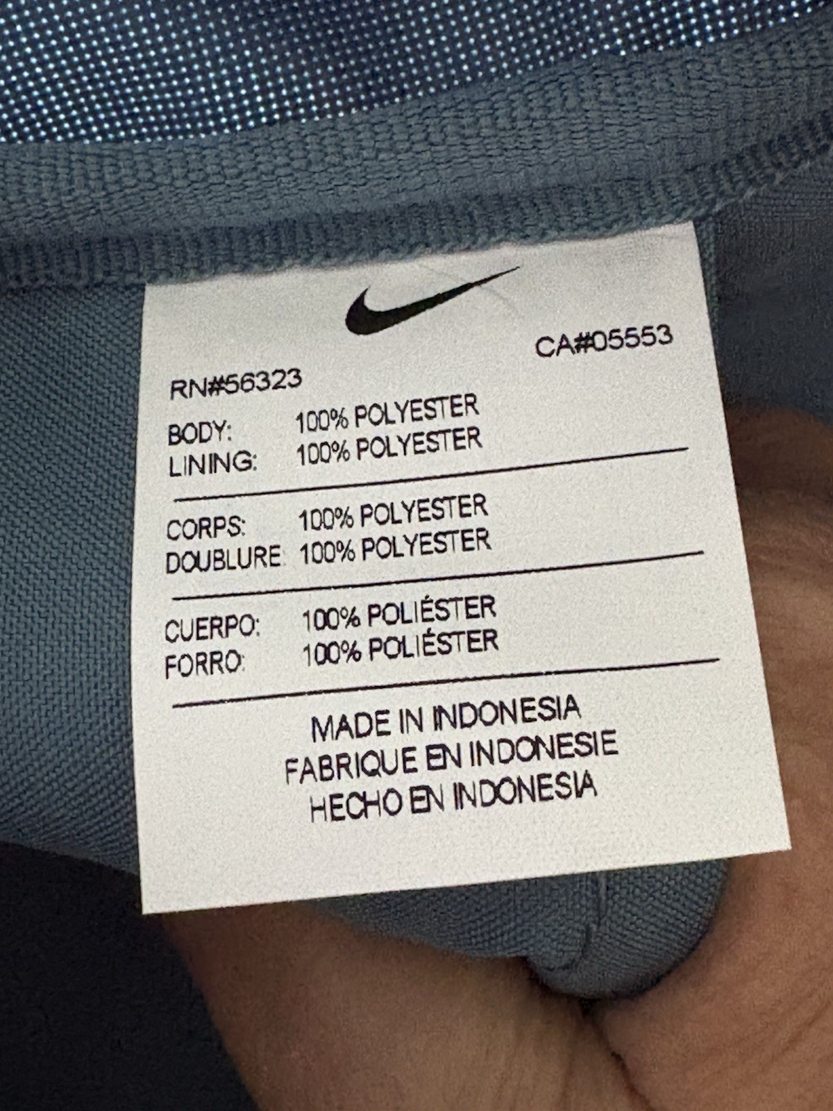 Nike Heritage Backpack – Smokey Blue/White (25L) Holds 15” Laptop & Accessories