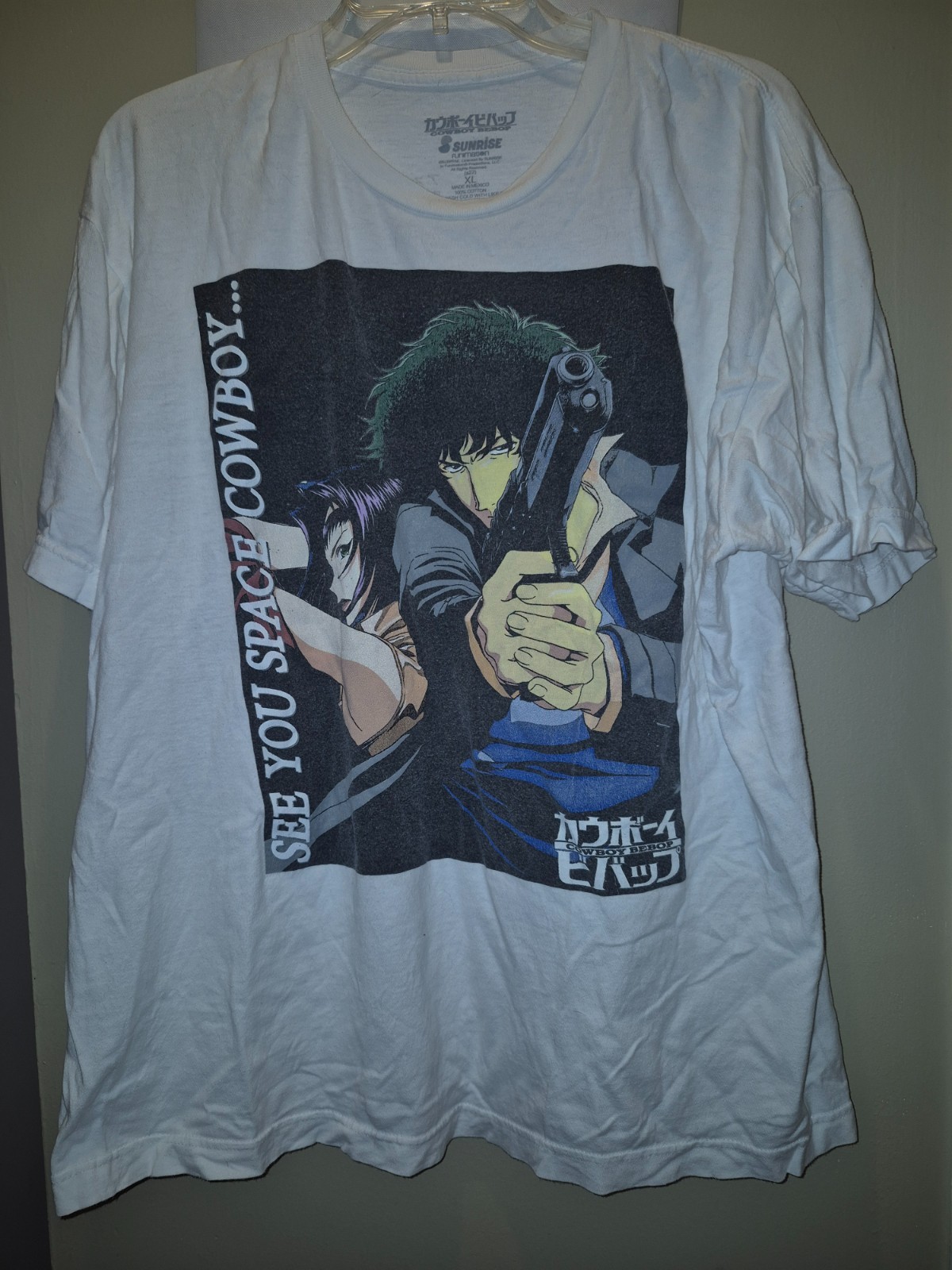 Sunrise Funimation Cowboy Bebop Anime Tee Shirt Rare Size XL