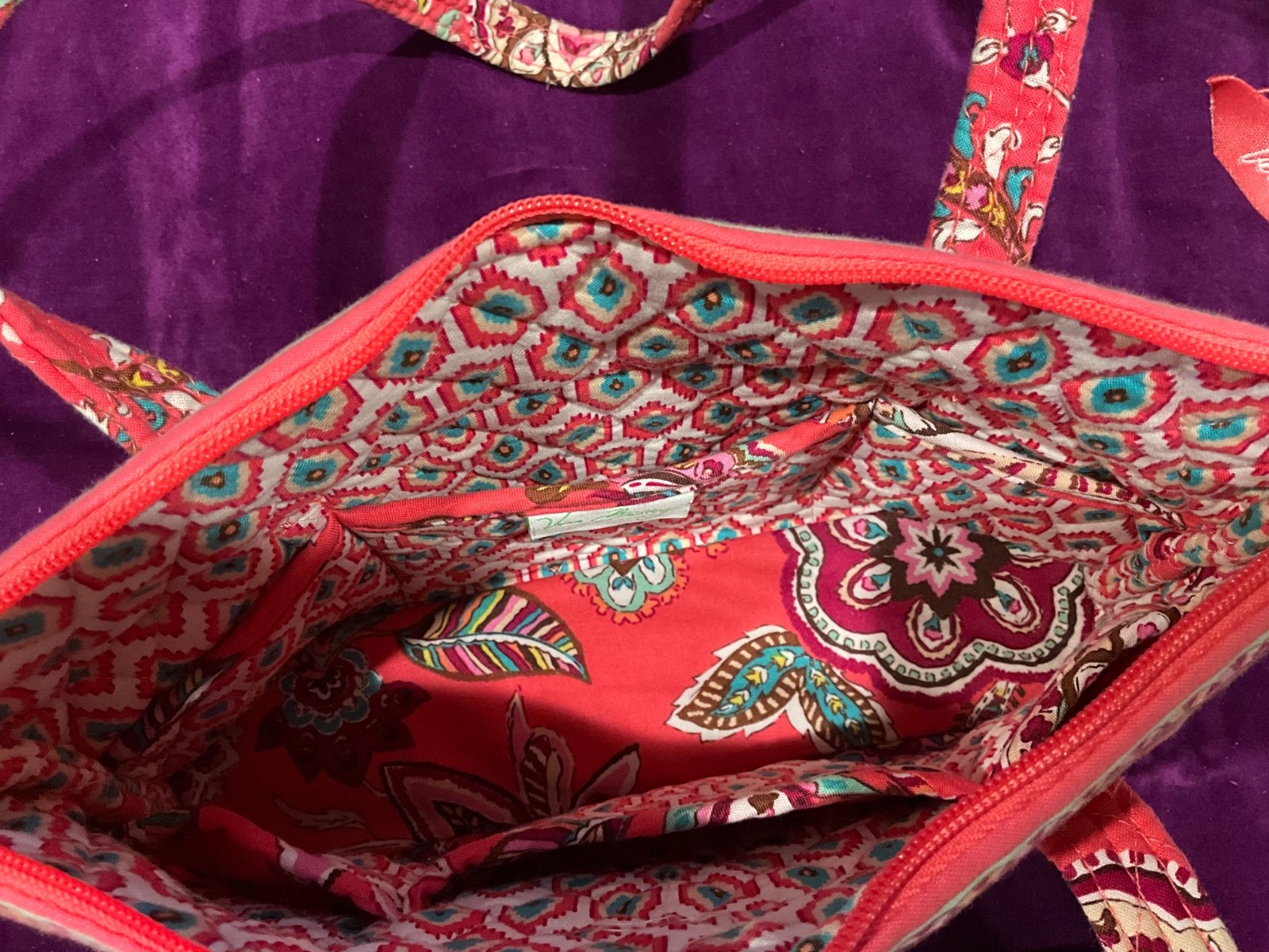 Vera Bradley Coral Purse & Black and Yellow Purse