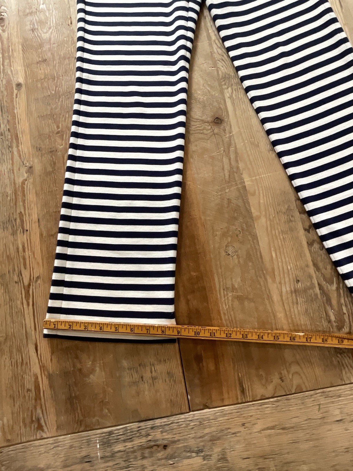 J. McLaughlin Women’s Medium Stripped Navy Blue/white Coastal Preppy Chic