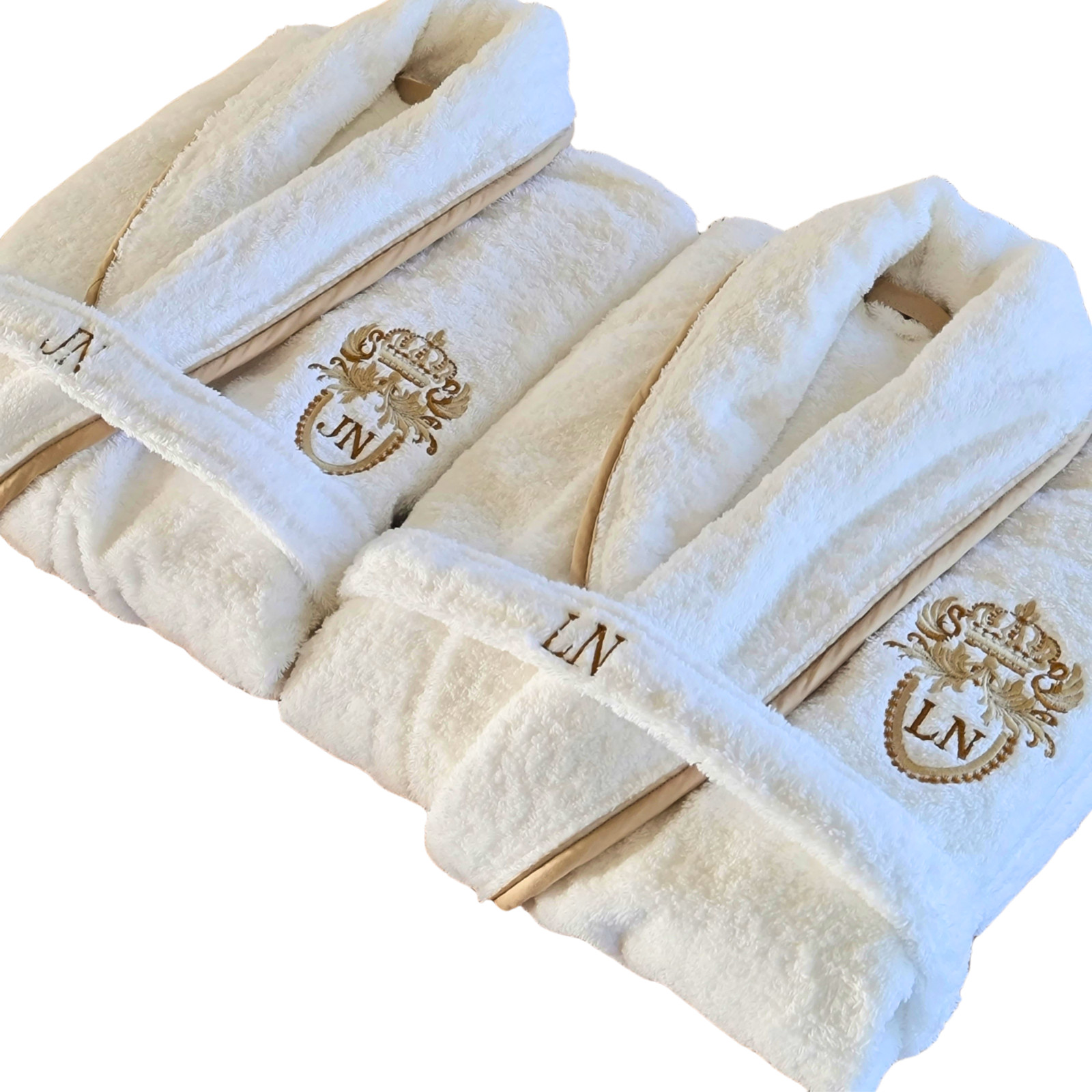 Personalized Couples Bathrobe His and Hers Matching Wedding Gift Turkish Cotton