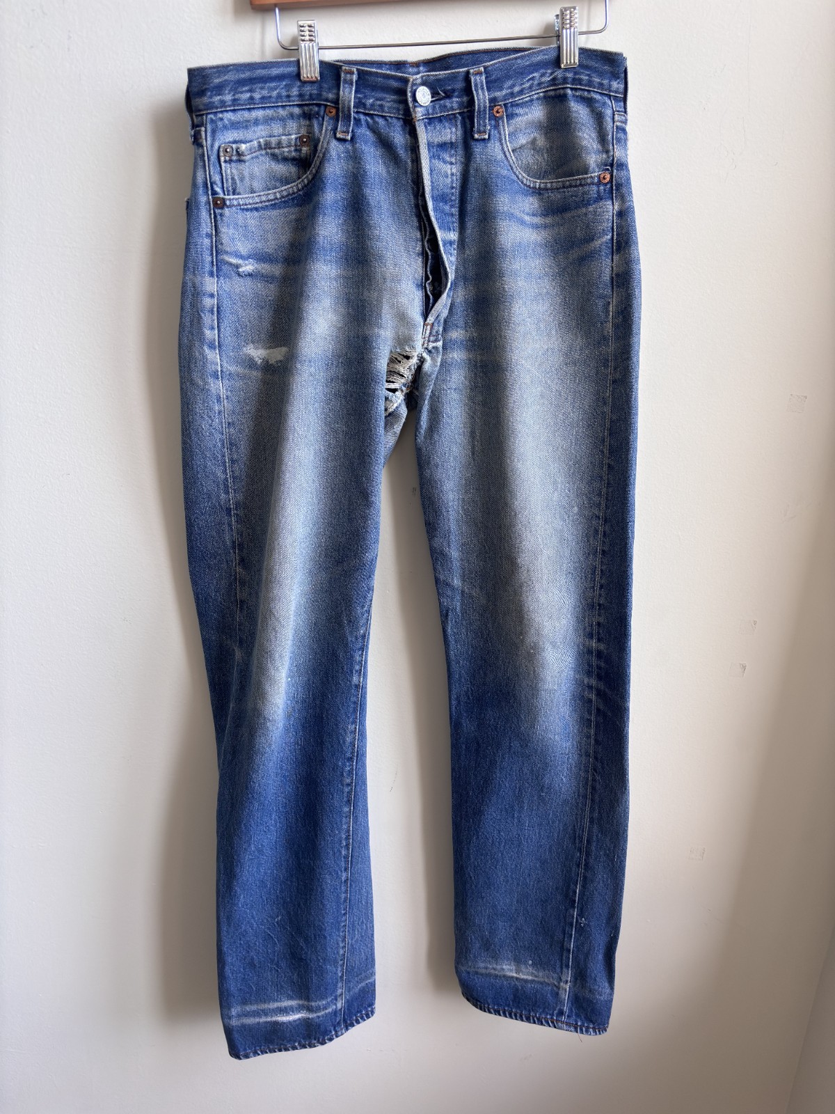 VTG 1970s Levi’s 501 Redline Selvedge Jeans 35×36 Act 33×33 Made in USA 524 Butt