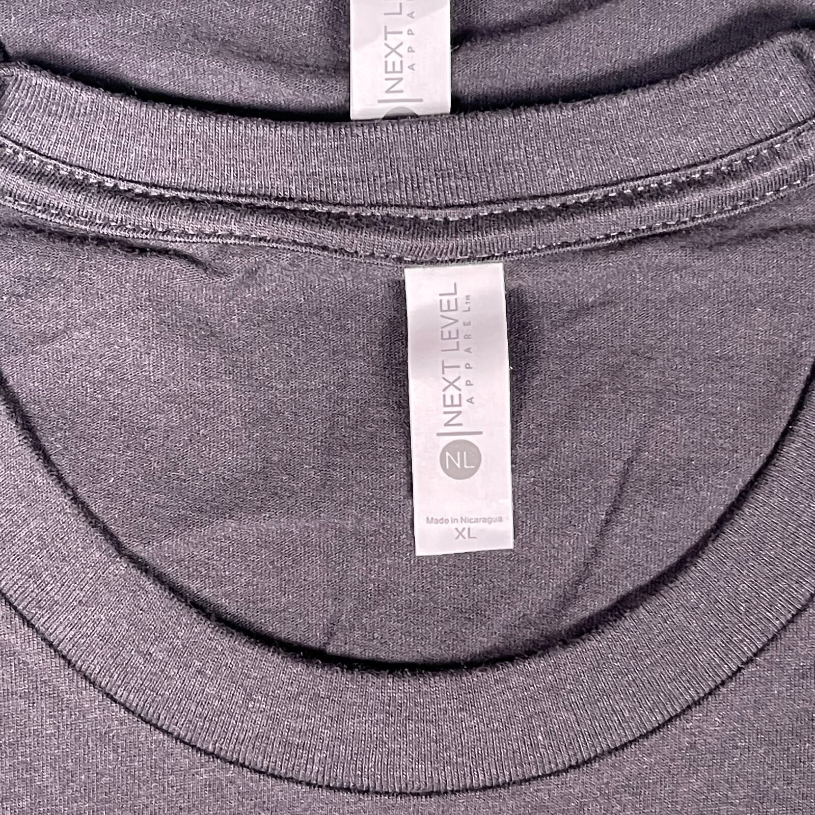 Lot of 3 Next Level Unisex Premium Black TShirts Plain Super Soft US Size XL