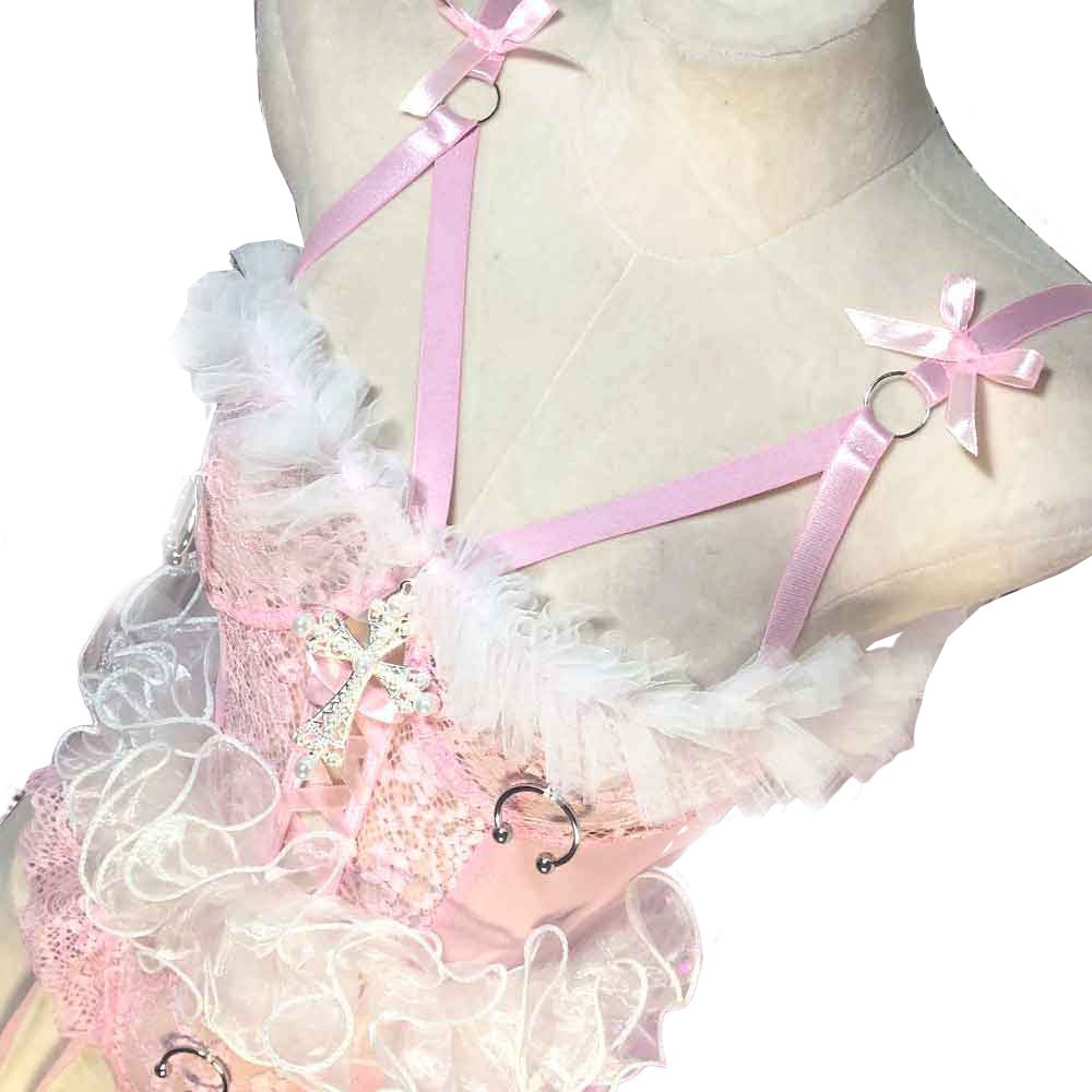 Goth Tops Gothic Tank Grunge Y2K Punk Rock Clothes Cyber Emo Clothing