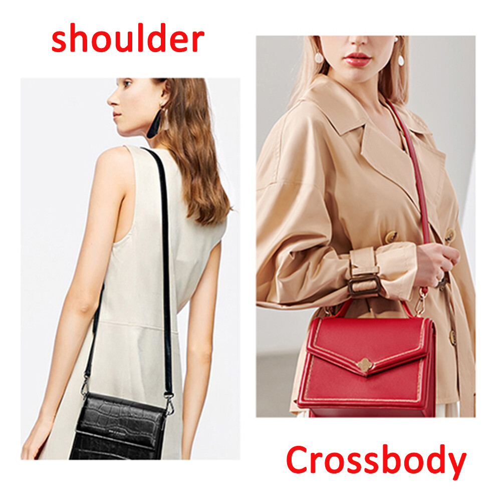Adjustable Leather Shoulder Bag Belt Strap Crossbody Replacement Handbag Handle