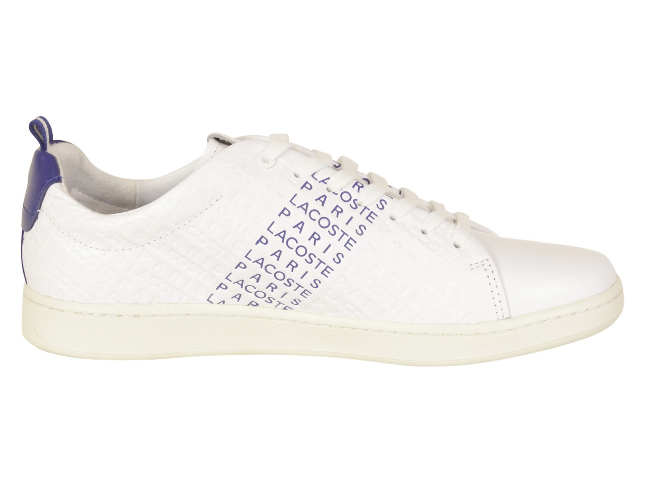 Lacoste Men’s Carnaby-EVO-119 White/Dark Blue Sneakers Shoes