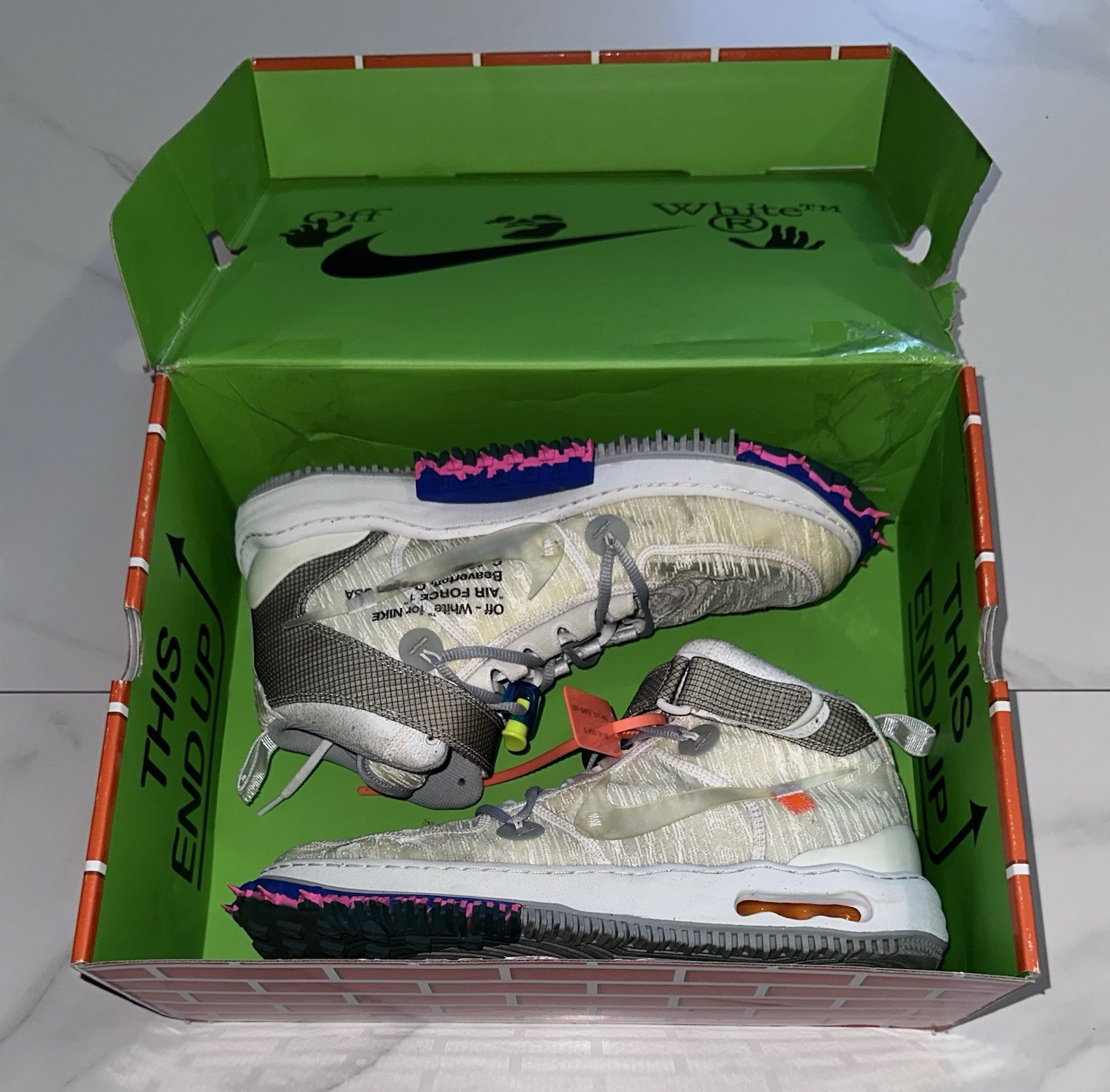 2022 Off-White x Nike Air Force 1 Mid White Size 12.5