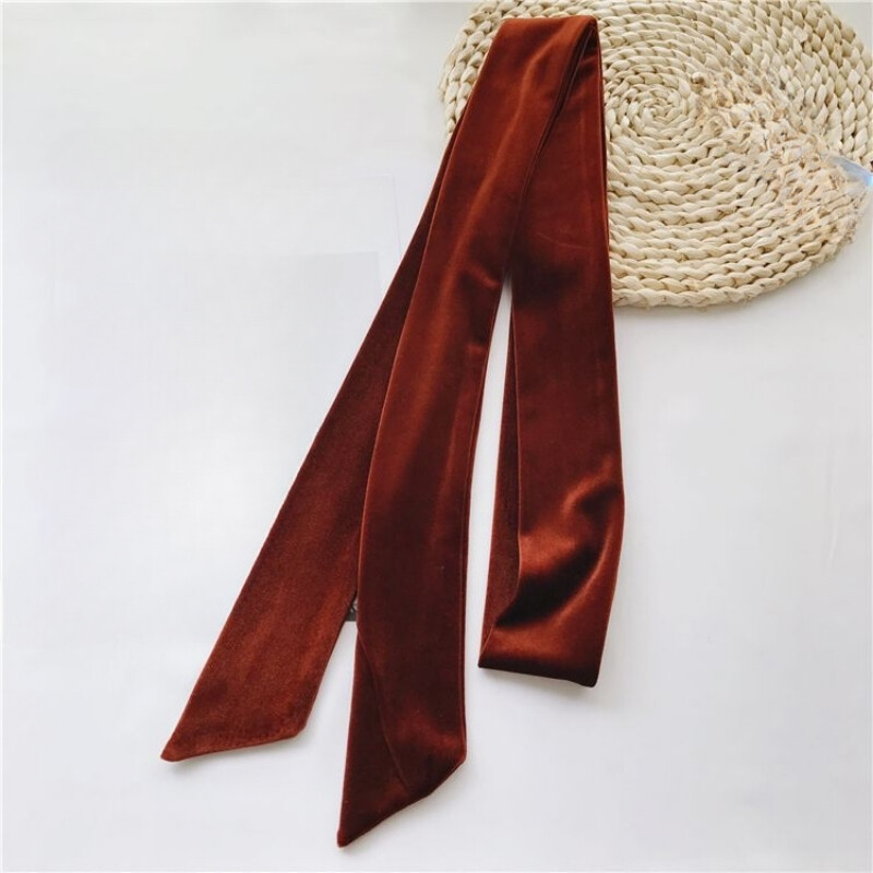 Lady Velvet Waist Belt Sash Strap Dress Coat Waistband Classic Hair Tie Ribbon