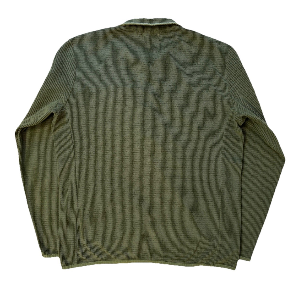 Taylor Stitch The Pack Shirt Snap Pullover Mens Size 40 Olive Green Waffle Weave