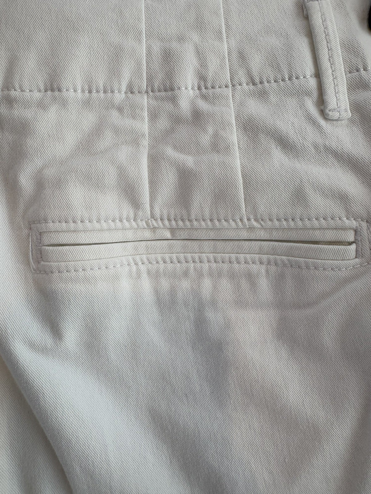 ANN TAYLOR LOFT WHITE WIDE LEG CHINO WOMENS PANTS SZ 14 CLASSIC SUMMER RESORT