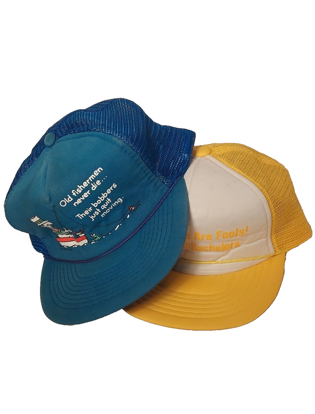 Vintage Funny Trucker Hat Snapback Men’s Humor Novelty Hat Fishing