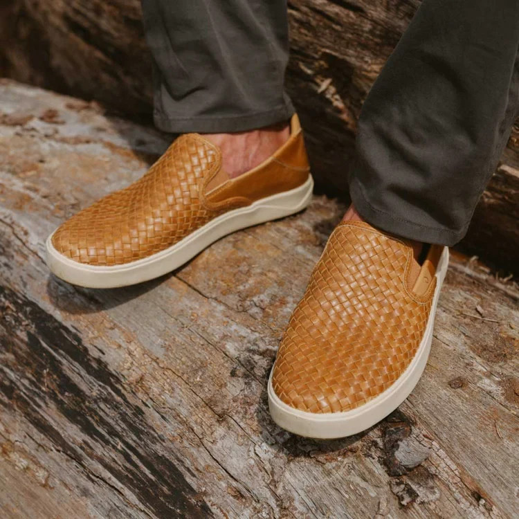 🔥Sale! Men’s Olukai Lae‘ahi Lauhala Woven Leather Shoes – 3 Color – Free Ship⚡