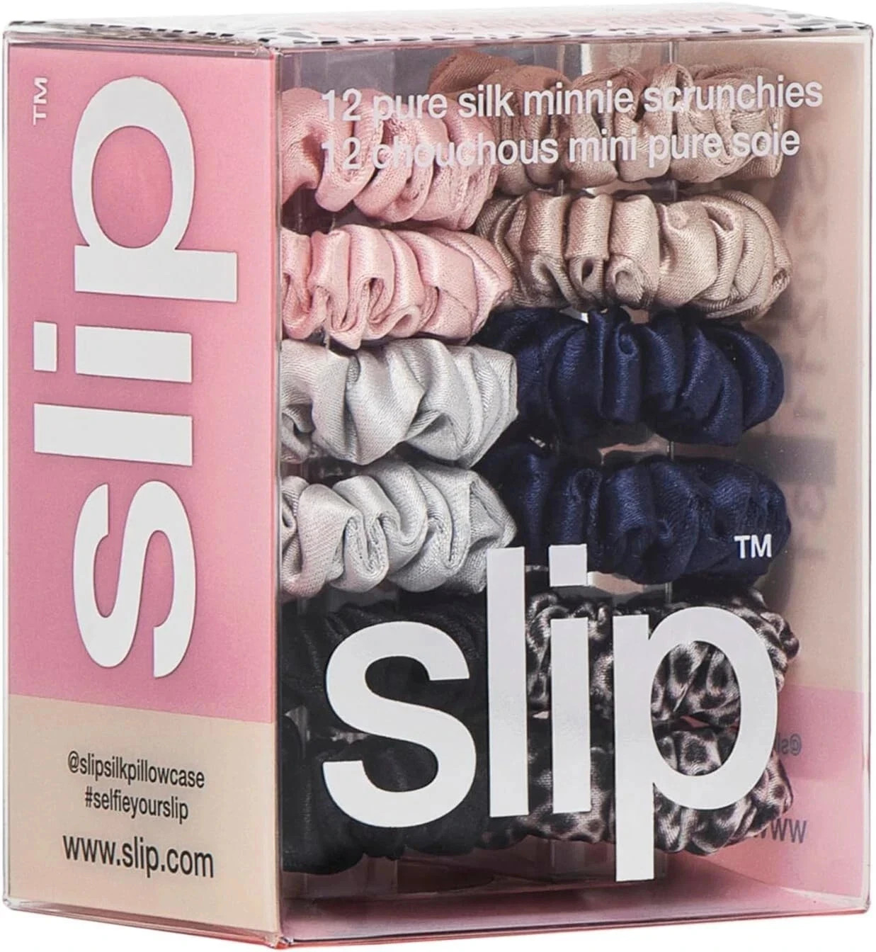 slip Minnie Scrunchies Classic | Pure Silk Scrunchies Set | 100% Mulberry Silk,