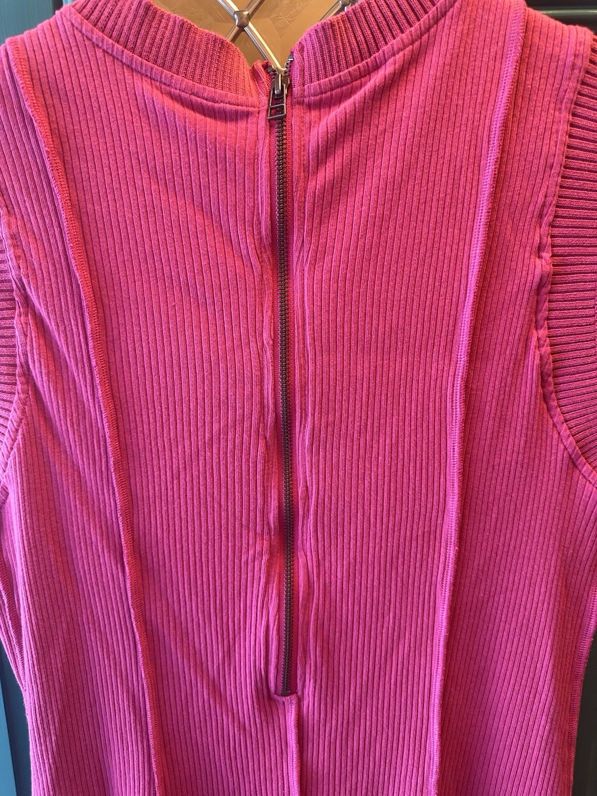DAILY PRACTICE ANTHROPOLOGIE Pink Mini Dress Sz Large Buzzer Beater Sleeveless