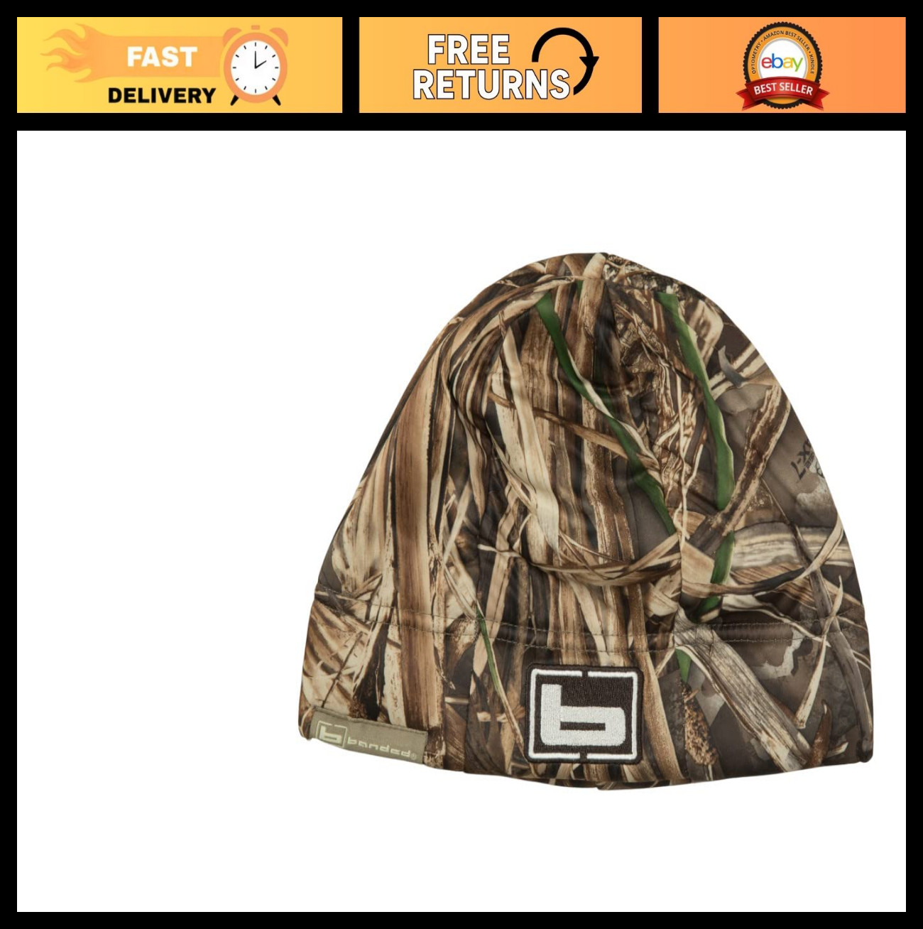 Men’s Atchafalaya Soft Shell Beanie – Warm, Stylish Winter Hat for Outdoor Activ