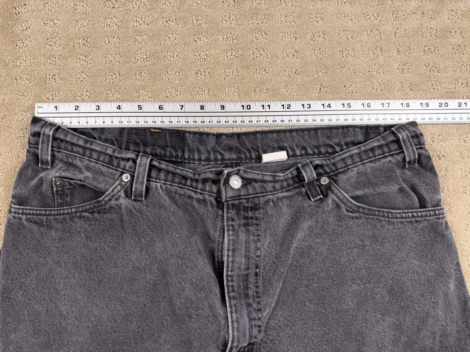 Vintage Men’s Levi’s Orange Tab 560 Loose Fit Shorts Black Waist Size 40 #1166