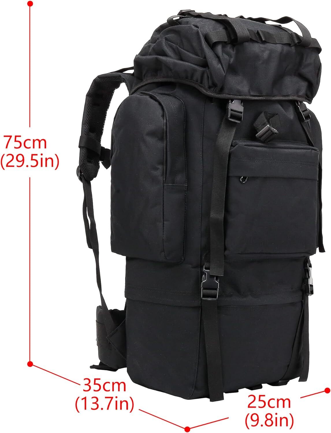 30L-70L Large Military Tactical Backpack For Men Molle Daypack 3 Day Bug Out Bag