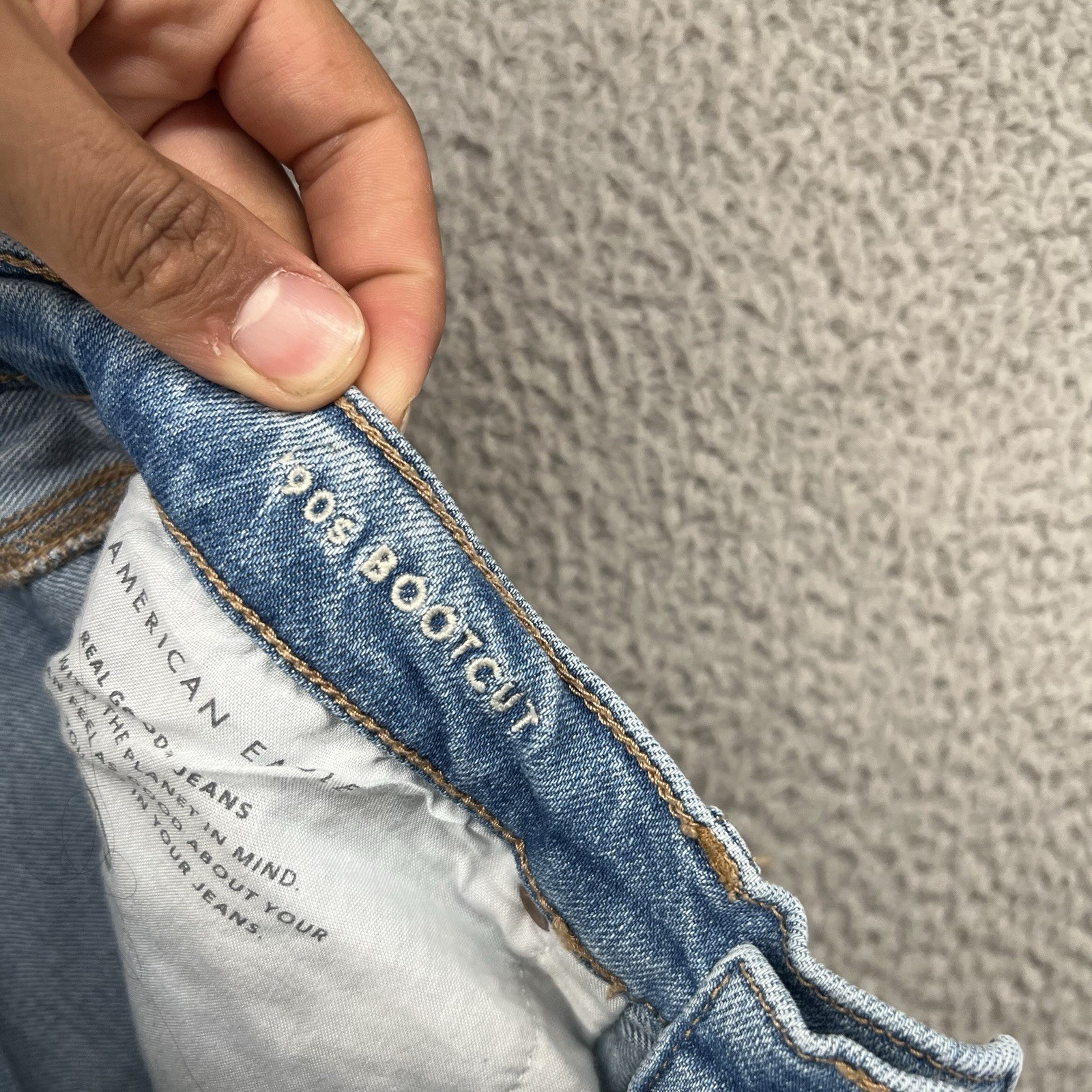 American Eagle 90s Bootcut Jeans Womens 4 Regular Blue Denim Pants Medium Flex