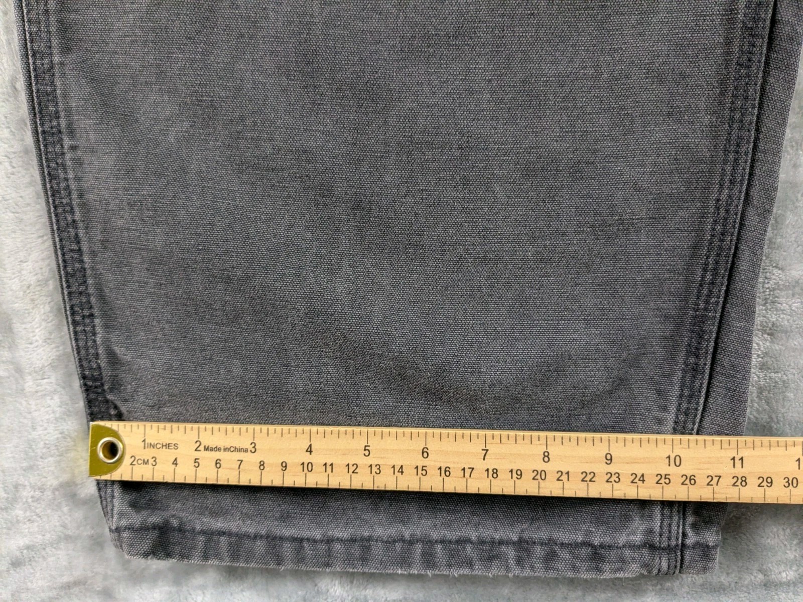 VTG Carhartt Double Knee Carpenter Pants Men 50×32 Black Faded B01 BLK USA Made