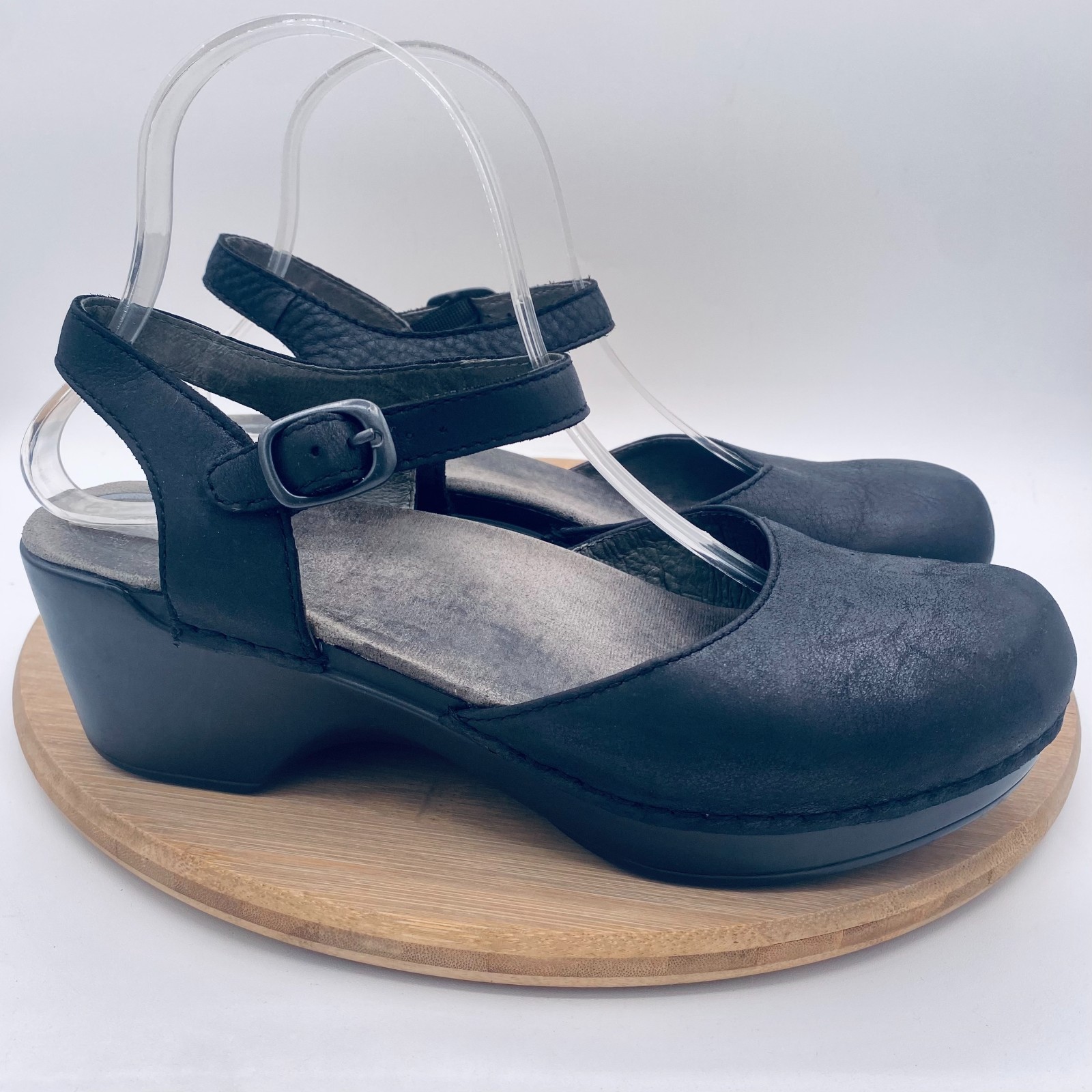 Dansko Mary Jane Shoes Womens 9 40 Black Leather Comfort Sam Cottagecore